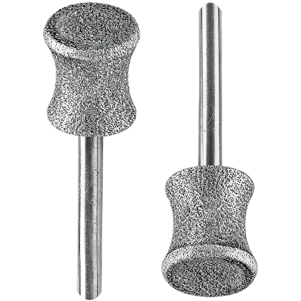 2-Piece Diamond Rotary Nail Grinder Bits for Dog 1/8 Inch Replacement Grinder Wheel for Medium Large Dogs Dremel Pet Nail Grooming