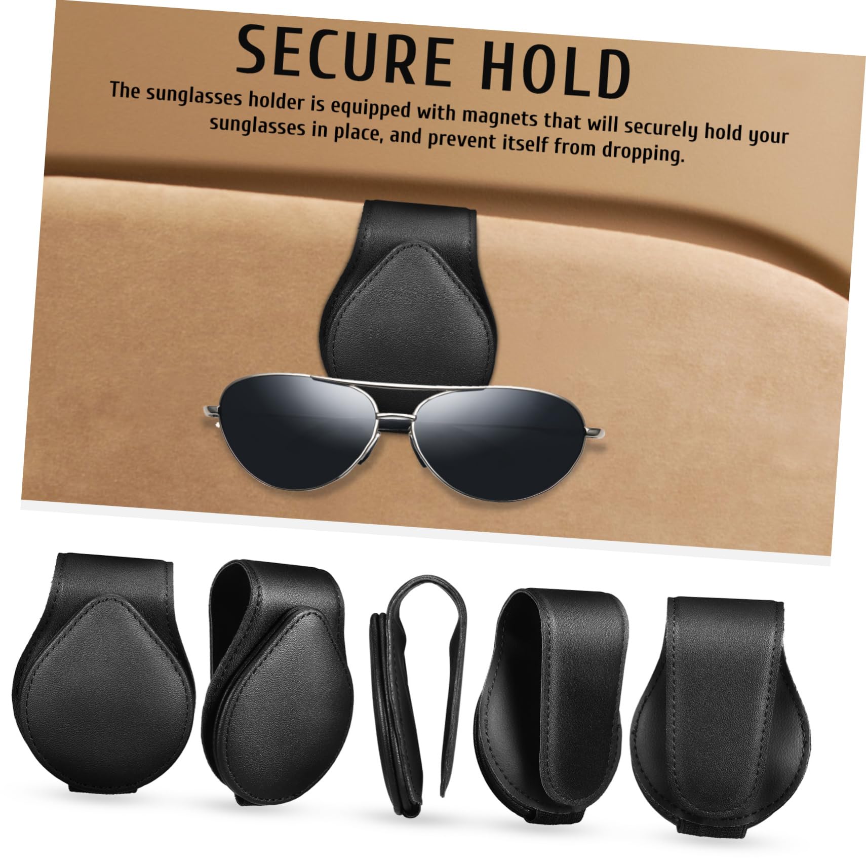 4piezas Soporte Magnético para Gafas De Sol Clip para Visera De Coche Organizador Interior para Gafas y Tarjetas Accesorio Práctico y Fácil De Usar