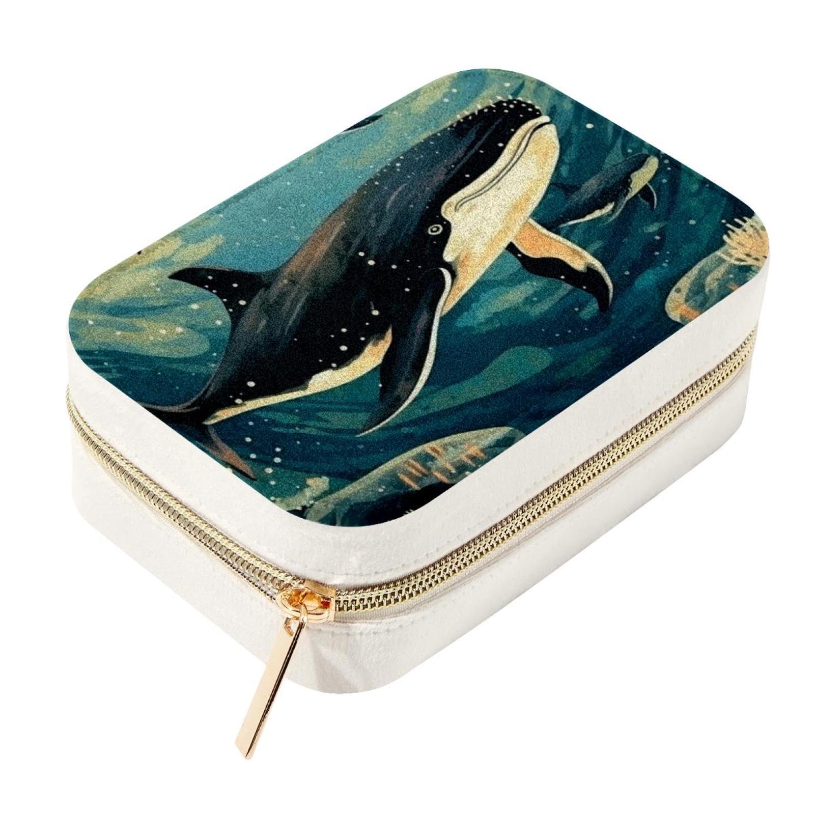 Joyero portátil de ballena para evitar que se enreden tus collares y anillos al viajar