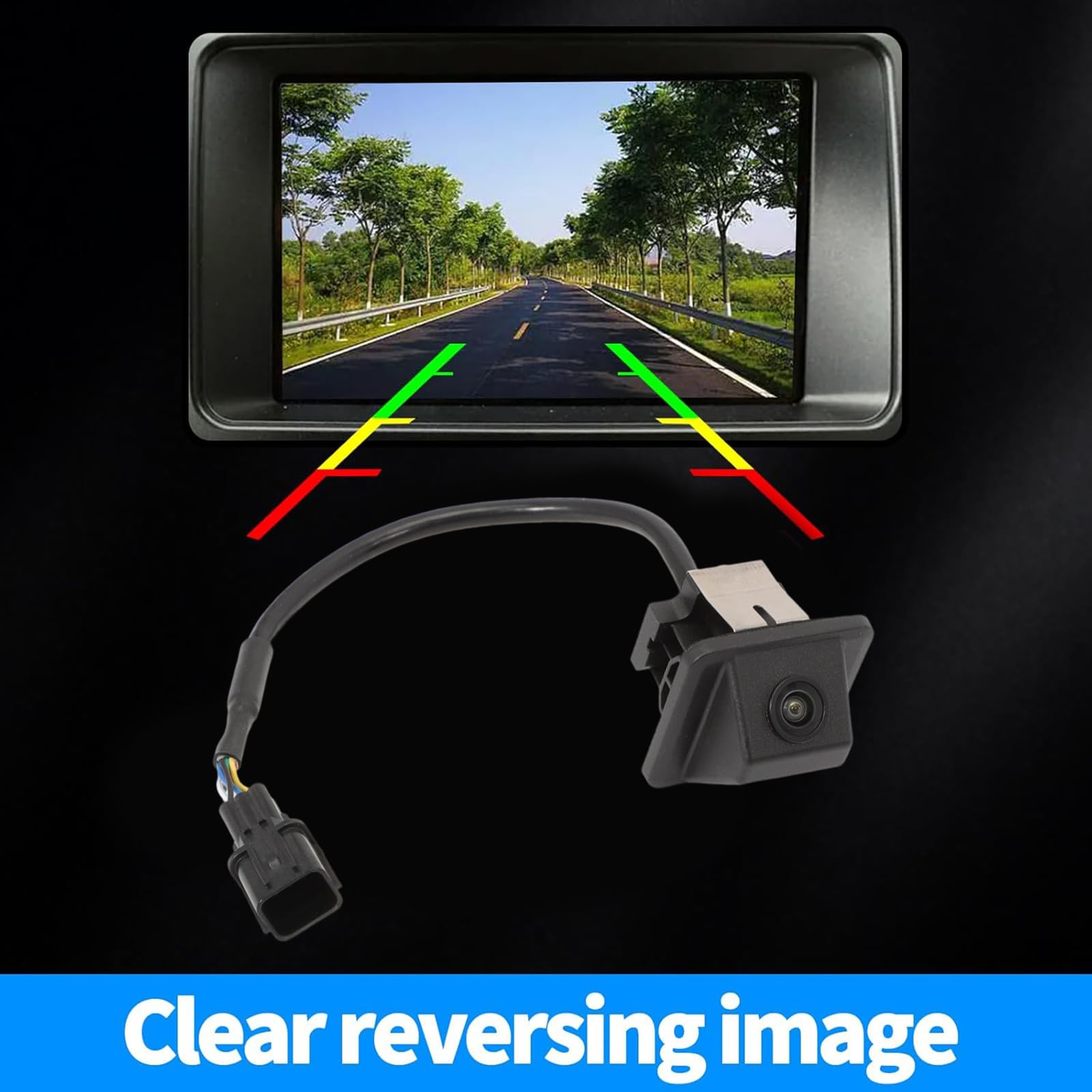 PURPLELILY 957503X410 95750-3X410 für Coupe 2014 Rückfahrkamera 6 Pin Auxiliary Rearview Camera Ersatz Zubehör Auto
