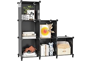 6 Cube Organizer Portable Storage Shelves for Kids Room