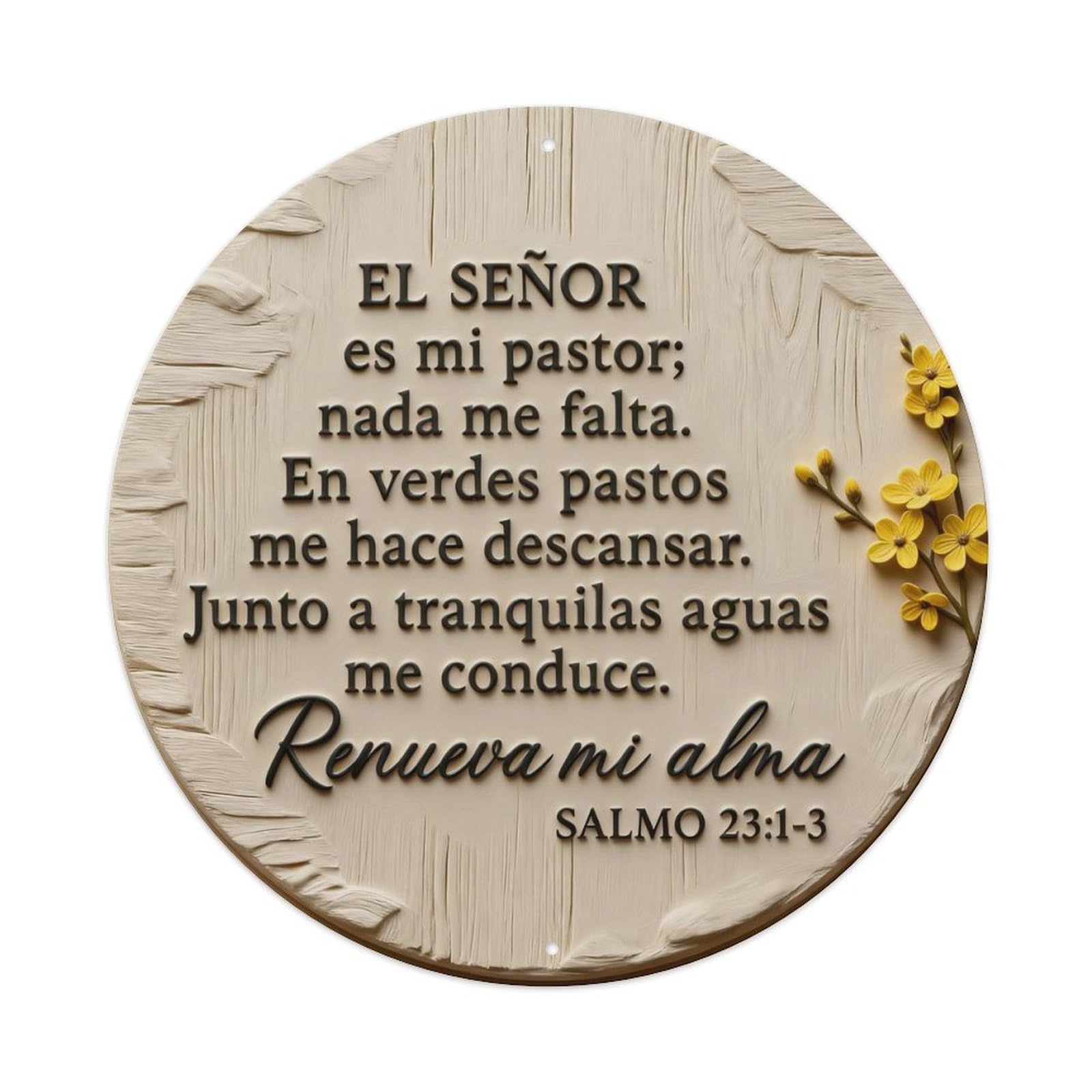 Zlatcbu Vintage The Lord Is My Shepherd I Shall Not Want Metal Tin Sign Retro Wall Art Poster, Decor For Home Living Room Bar Cafe Garage, 8X8 Inch