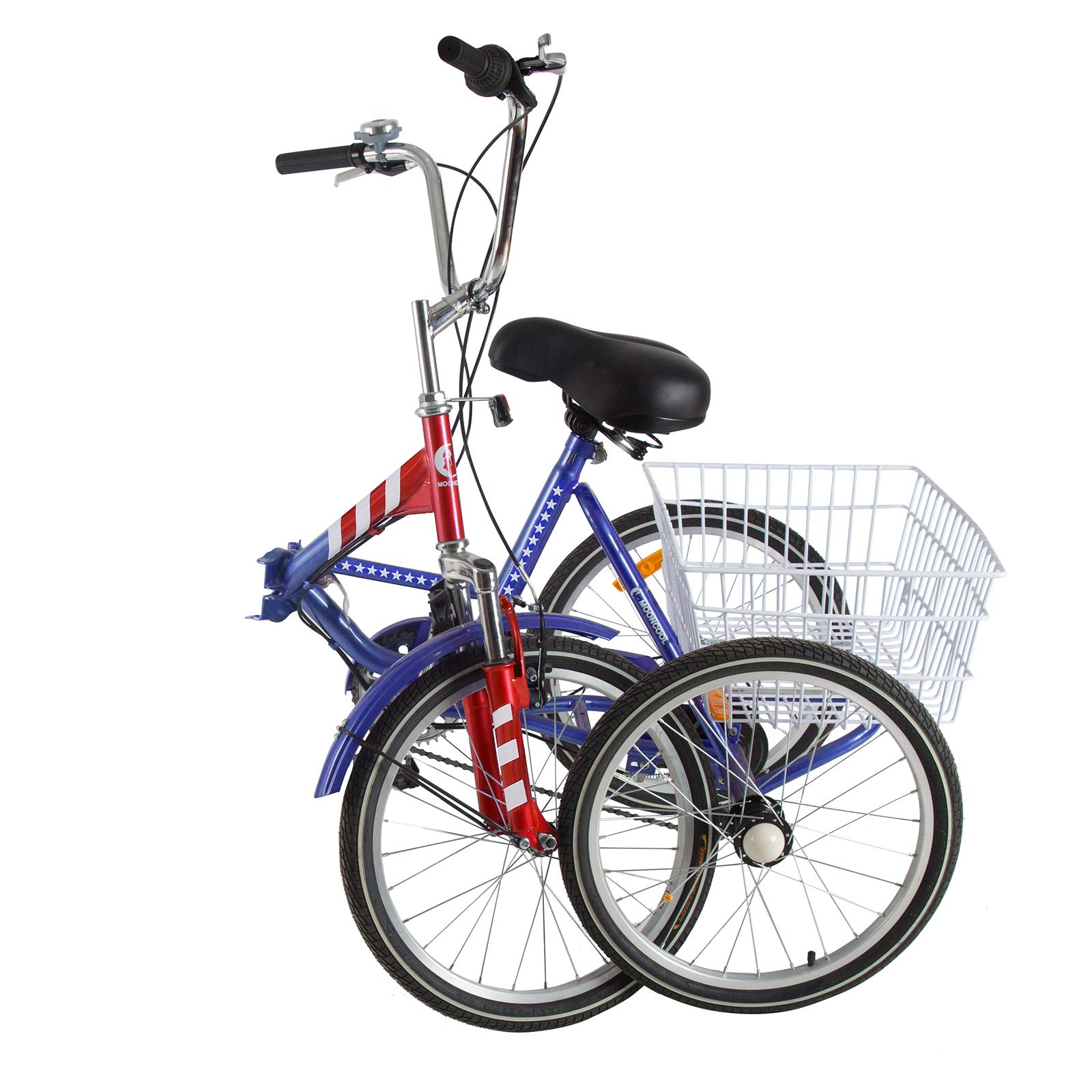 Barbella Adult Folding Tricycles Folding Bikes, 7 Speed 20/24/26 Inch 3