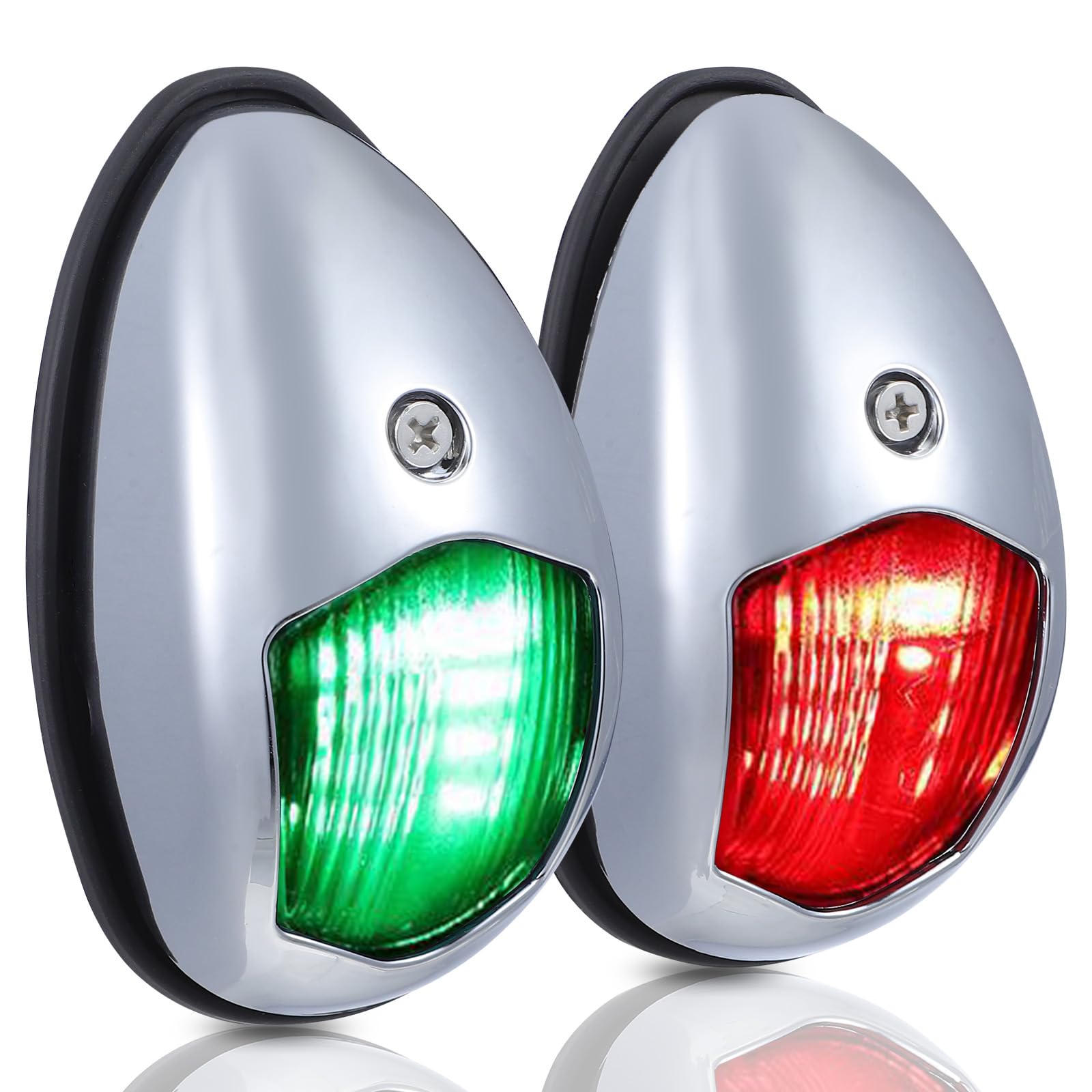 Healvian Fanale per Barche LED di Navigazione 12v 2 Pezzi per Yacht