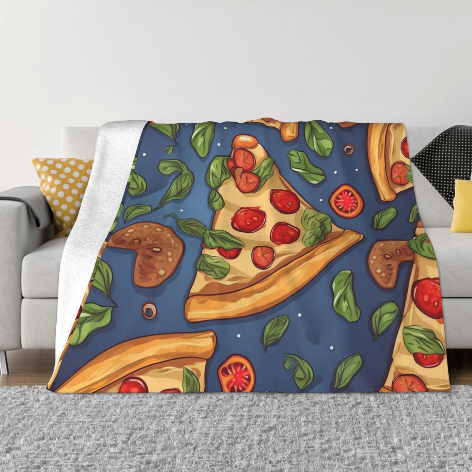 Couverture polaire en microfibre douce toutes saisons pour un grand lit de 203x152 cm chaleureux