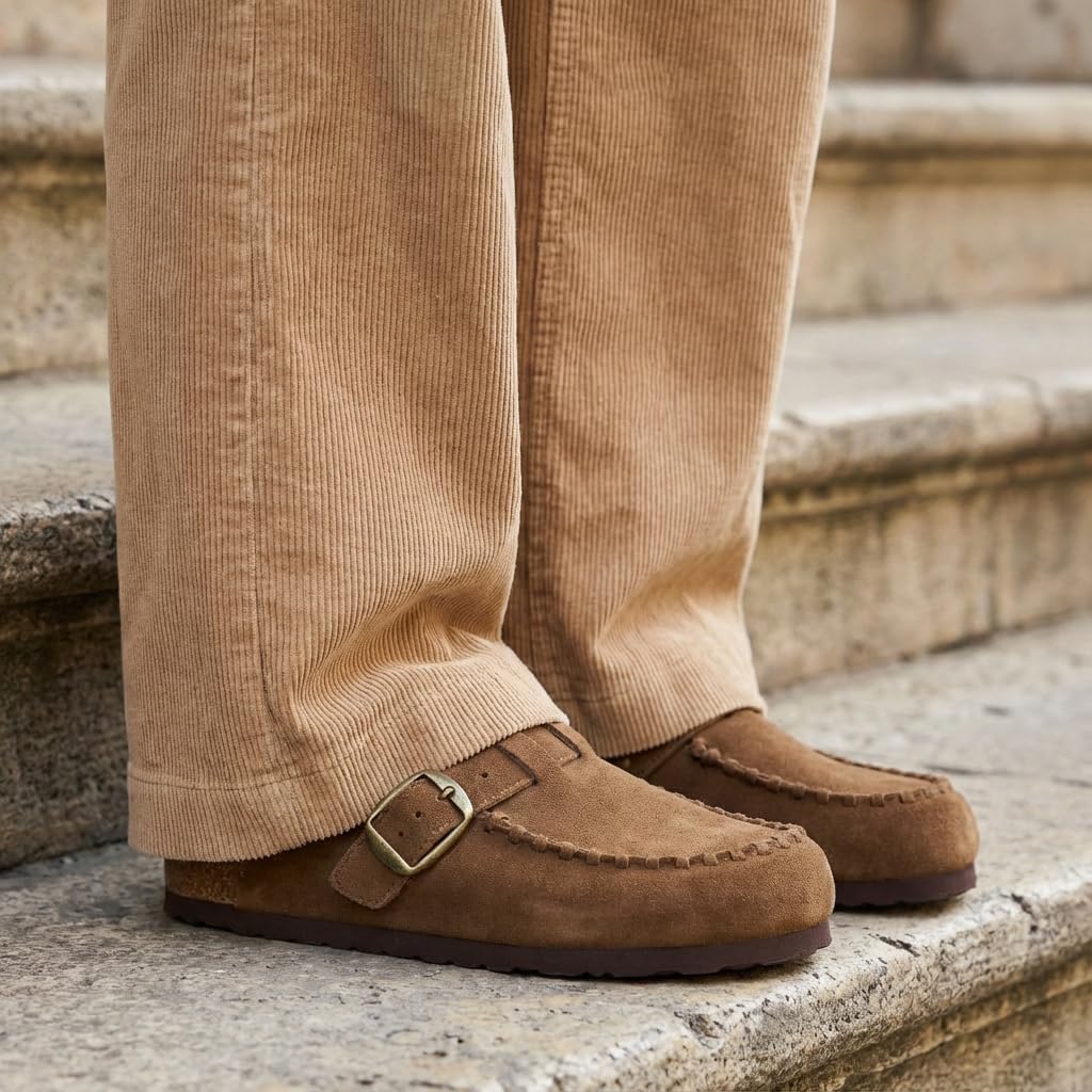 CUSHIONAIRE Canoe Genuine Suede Clogs for Women Footwear with Moc Toe Design – Casual Slip On Womens Shoes - Image 2