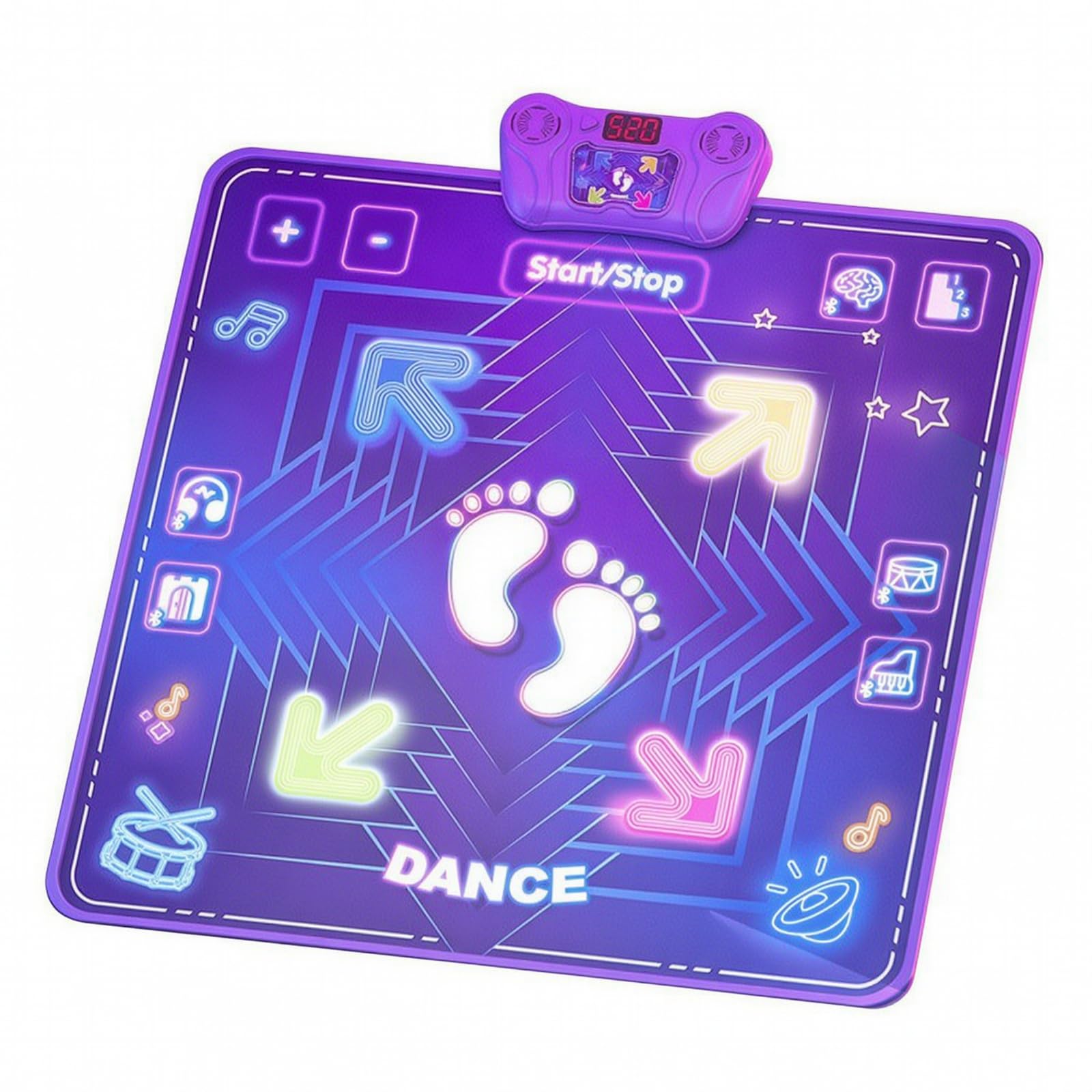 kowaku Tappeto da Gioco Le con | Resistente, Tappeto da Ballo con Console di Controllo, Educativo, Giocattolo, per Giochi