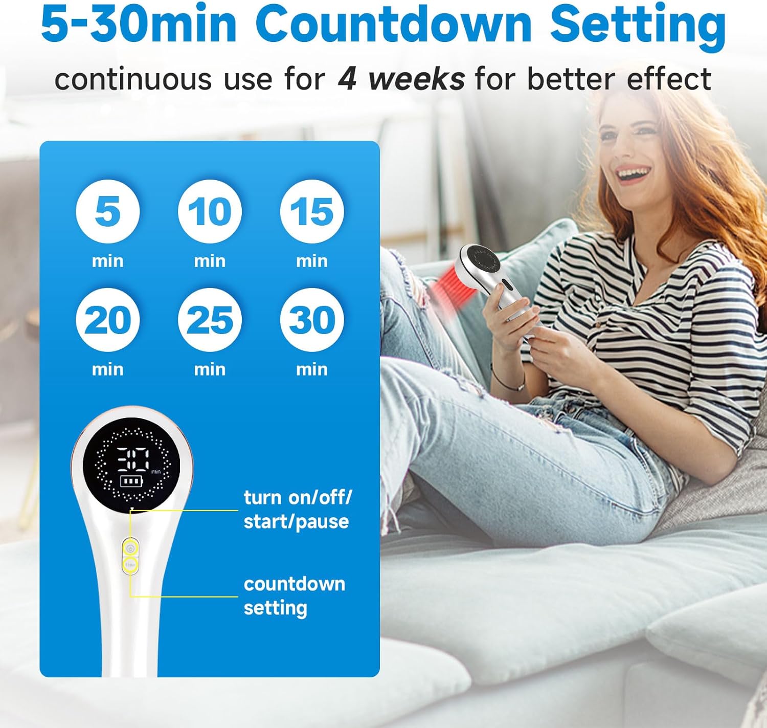 Handheld Cold Therapy Machine for Humans Wrist Shoulder Neck Knee, Infrared Light Therapy Pain Relief Device for Vets, Promote Blood Circulation with Protective Magnetic Cover