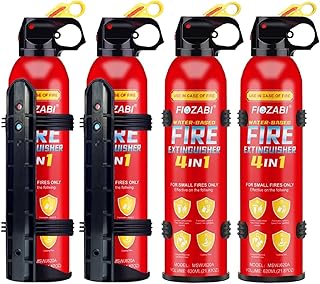 Spray de fuego portátil con soporte, extintor de aerosol portátil para todos los fuegos inc. batería de iones de litio, equipo de emergencia para el hogar, cocina, chimenea, parrilla, coche,