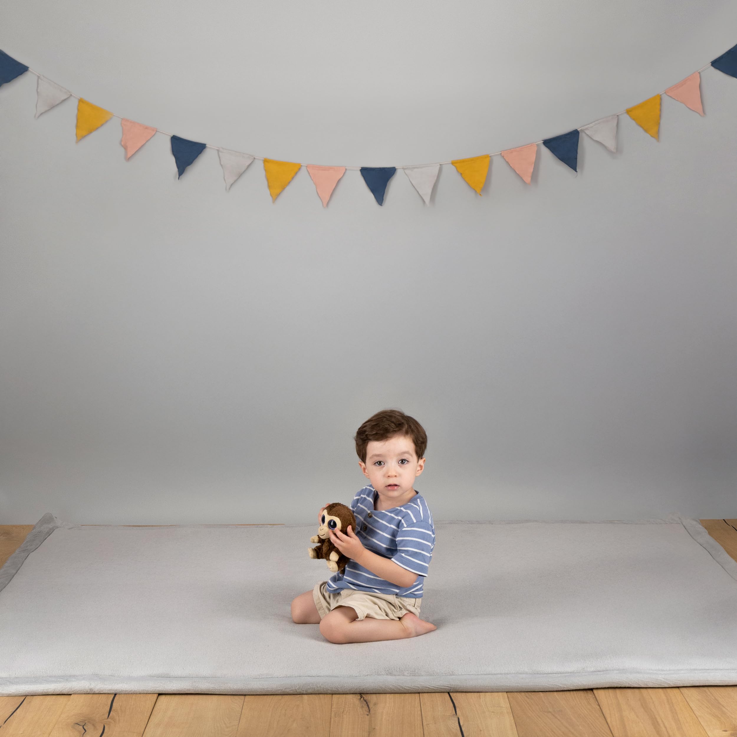 Dundy Tapete para Bebé Niños de Memory Foam, Suave Espuma Tapete de Gateo para Juego, Acolchado Antideslizante, 150 x 200 cm. (Gris)