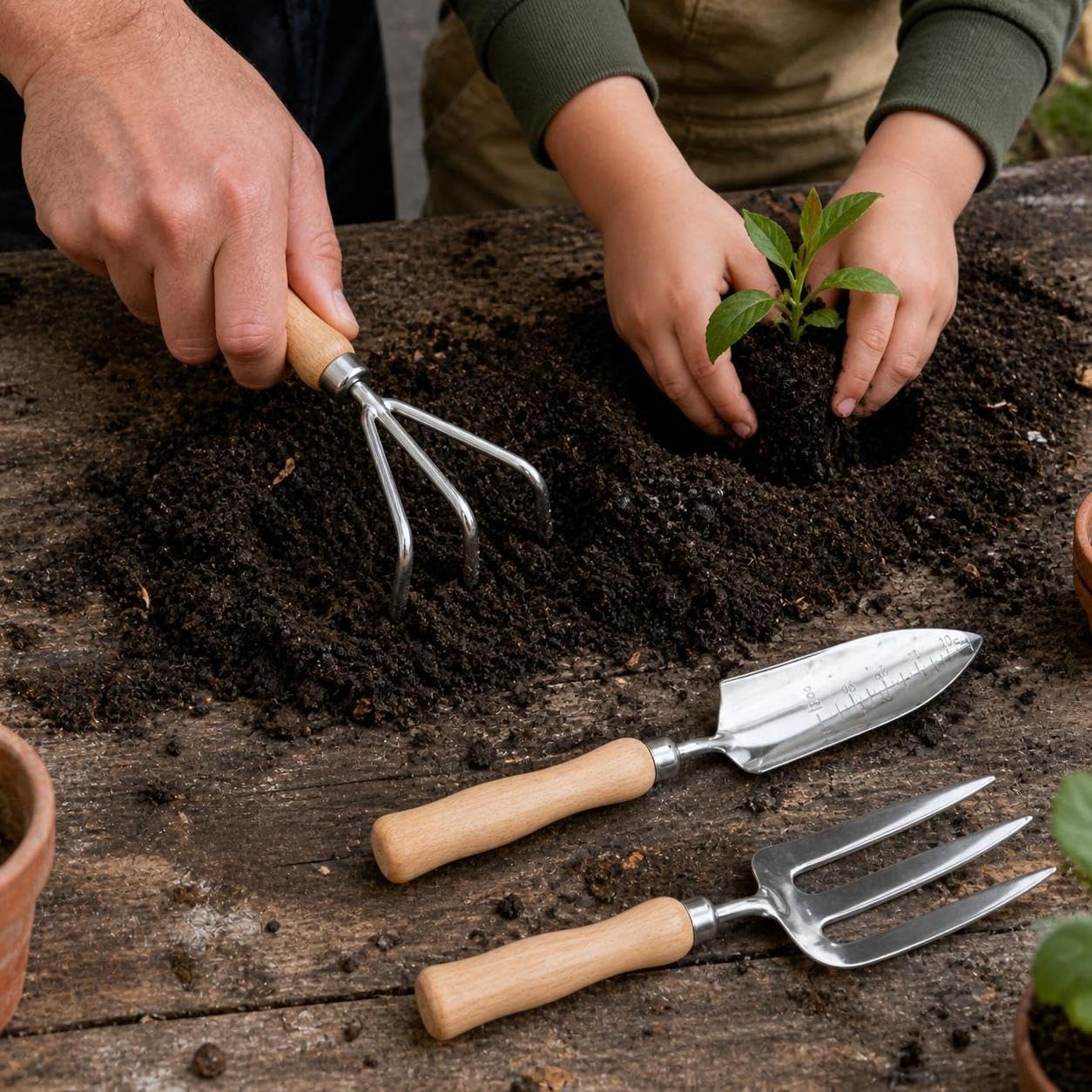 Set Outils Jardinage 3 pièces