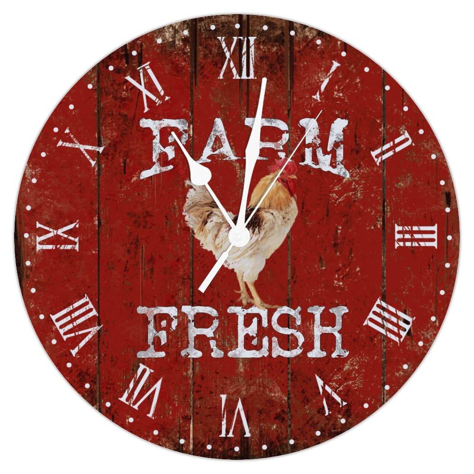 Horloge murale coq silencieuse pour retrouver le sommeil