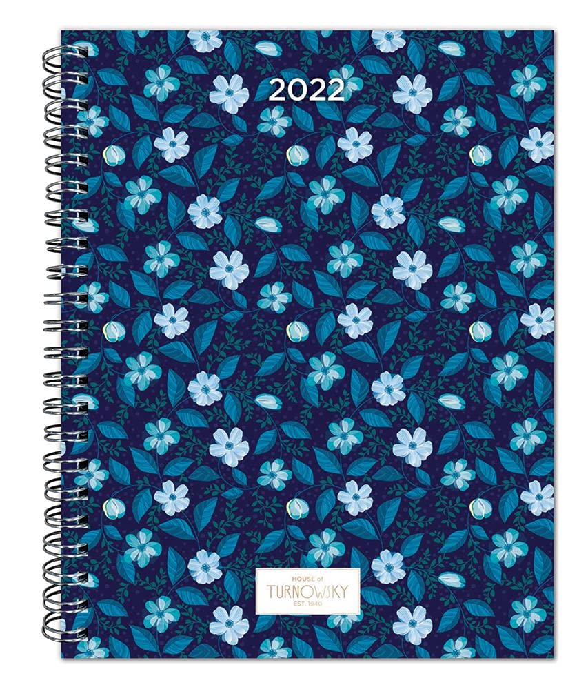 House of Turnowsky 2022 6 x 7.75 Inch Botanical Dream Weekly Desk Planner with Foil Stamped Cover, Stationery Elegant Exclusive