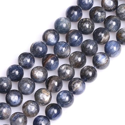 Miniatura 54 de GEM-Inside - Cuentas sueltas de ágata india natural de 0.157 pulgadas (0.157 in) con cuentas redondas de cristal energético para hacer joyas, 15