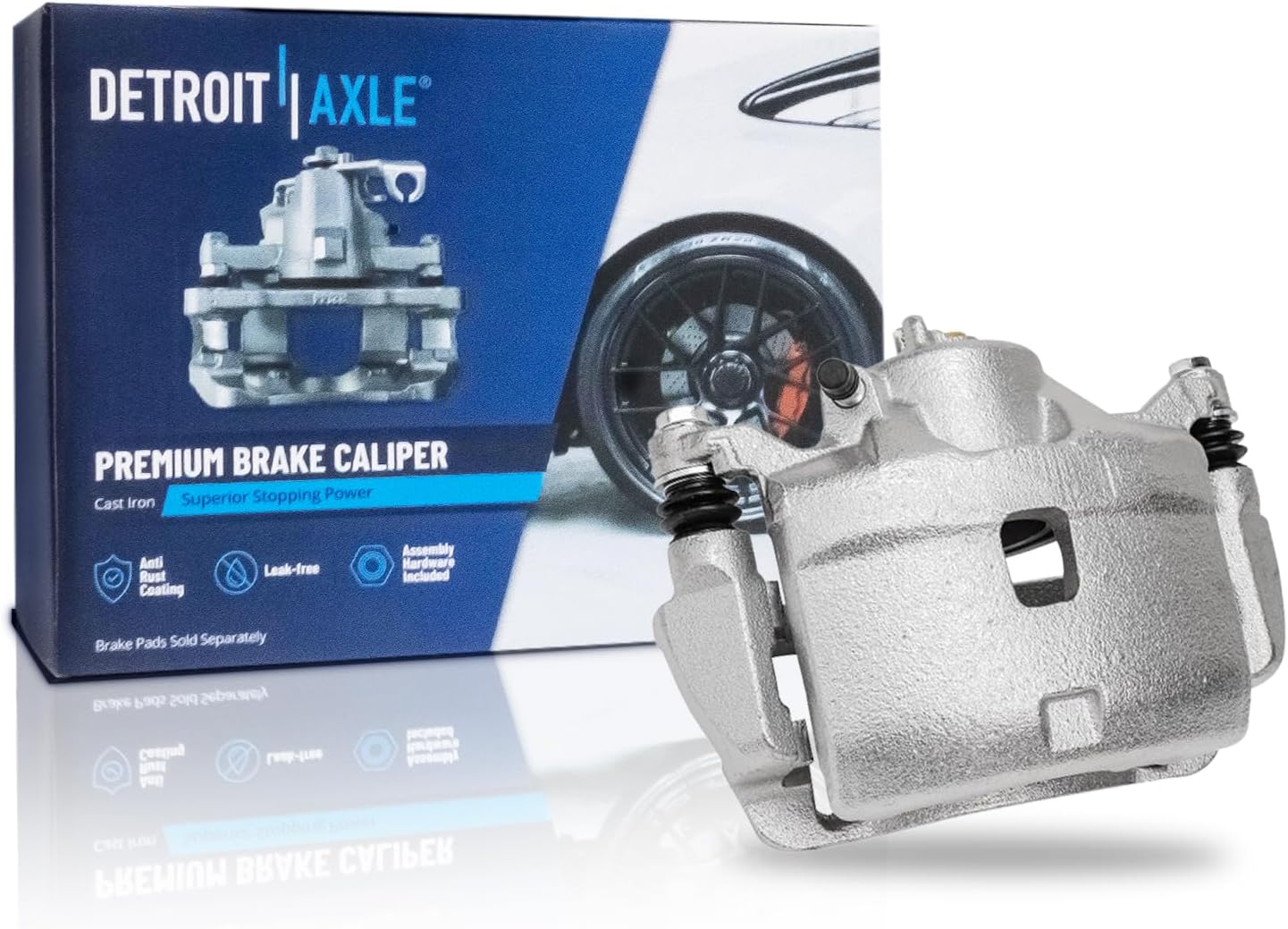 Detroit Axle - Front Left Brake Caliper w/Bracket Replacement for 2002-2004 Honda CR-V, 2003-2011 Element