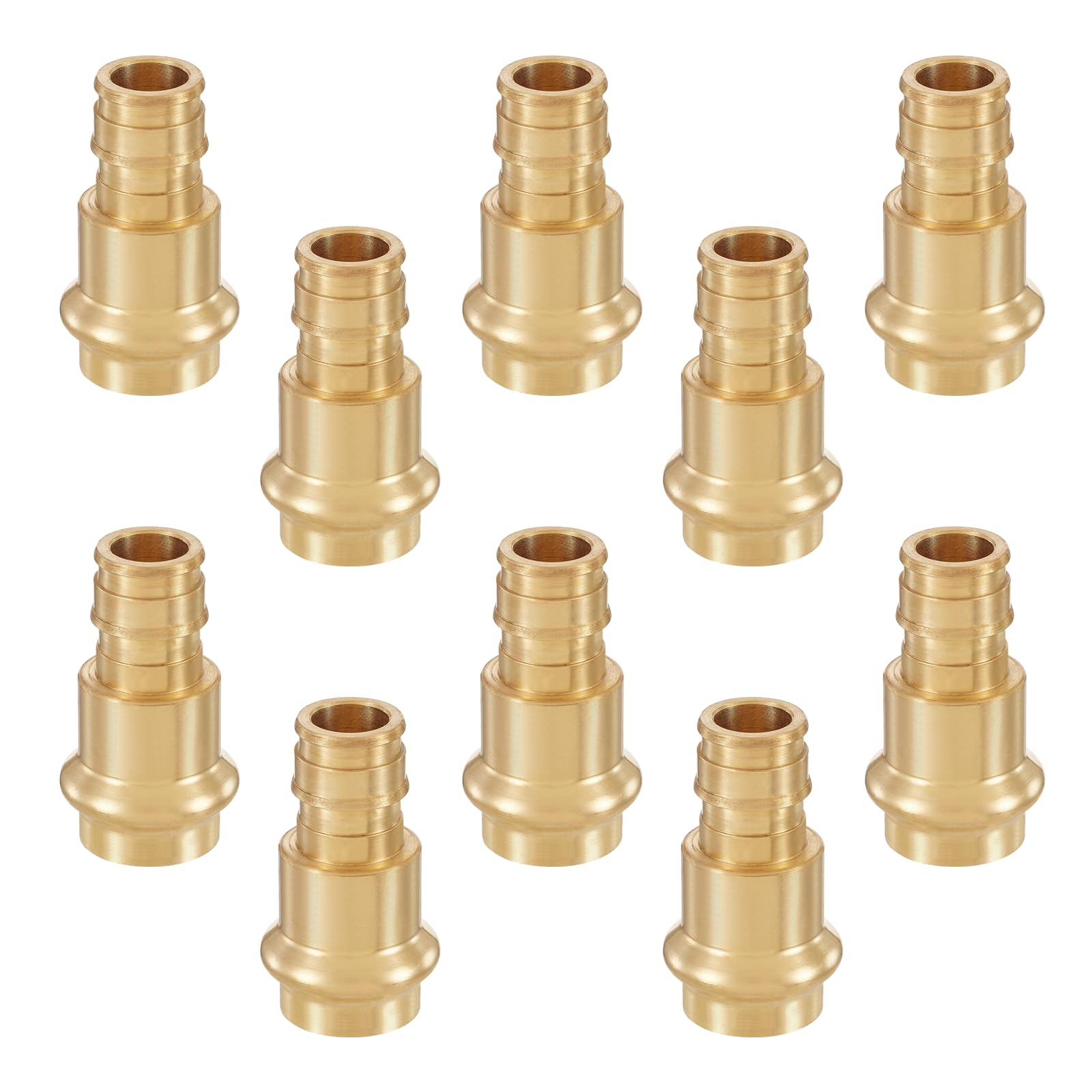 Accesorios de prensa de expansión PEX A de 1/2 pulgada, prensa de 1/2 pulgada x adaptador de acoplamiento de expansión PEX-A de 1/2 pulgada para conexión de tubería de cobre y Pex (paquete de