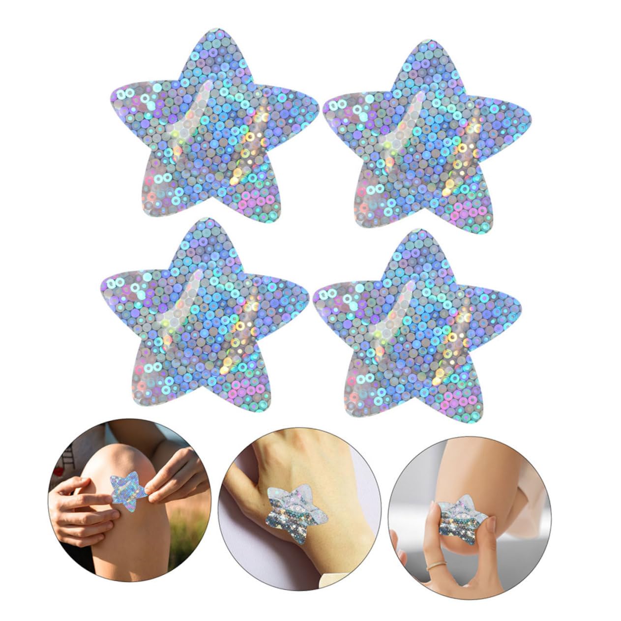 FOMIYES 300piezas Parche Adhesivo Transpirable Brillo Forma De Para Cuidado De Heridas Para Casa y