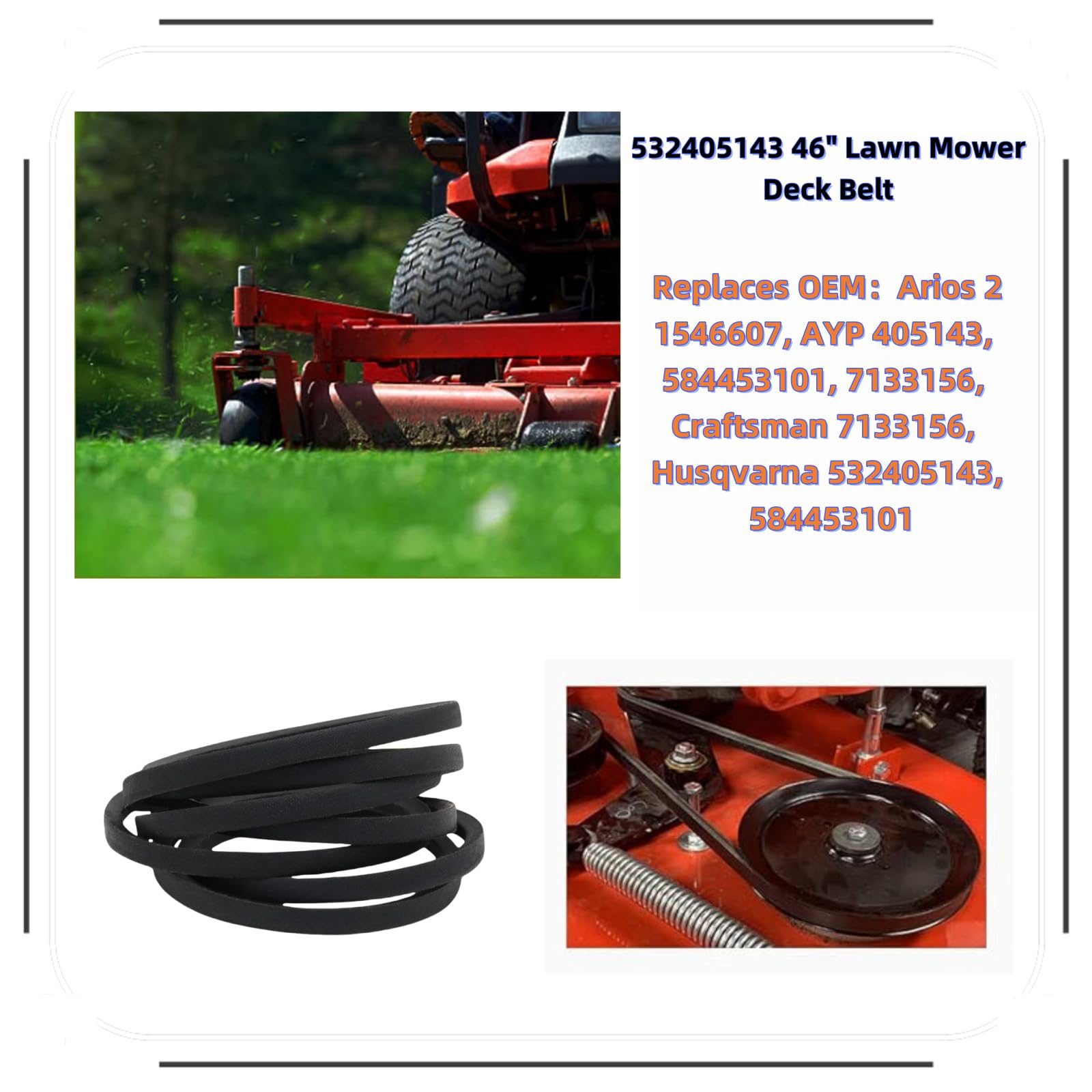 Deck Belt Diagram Ariens 46 Mower Deck Riding Mower Husqvarna