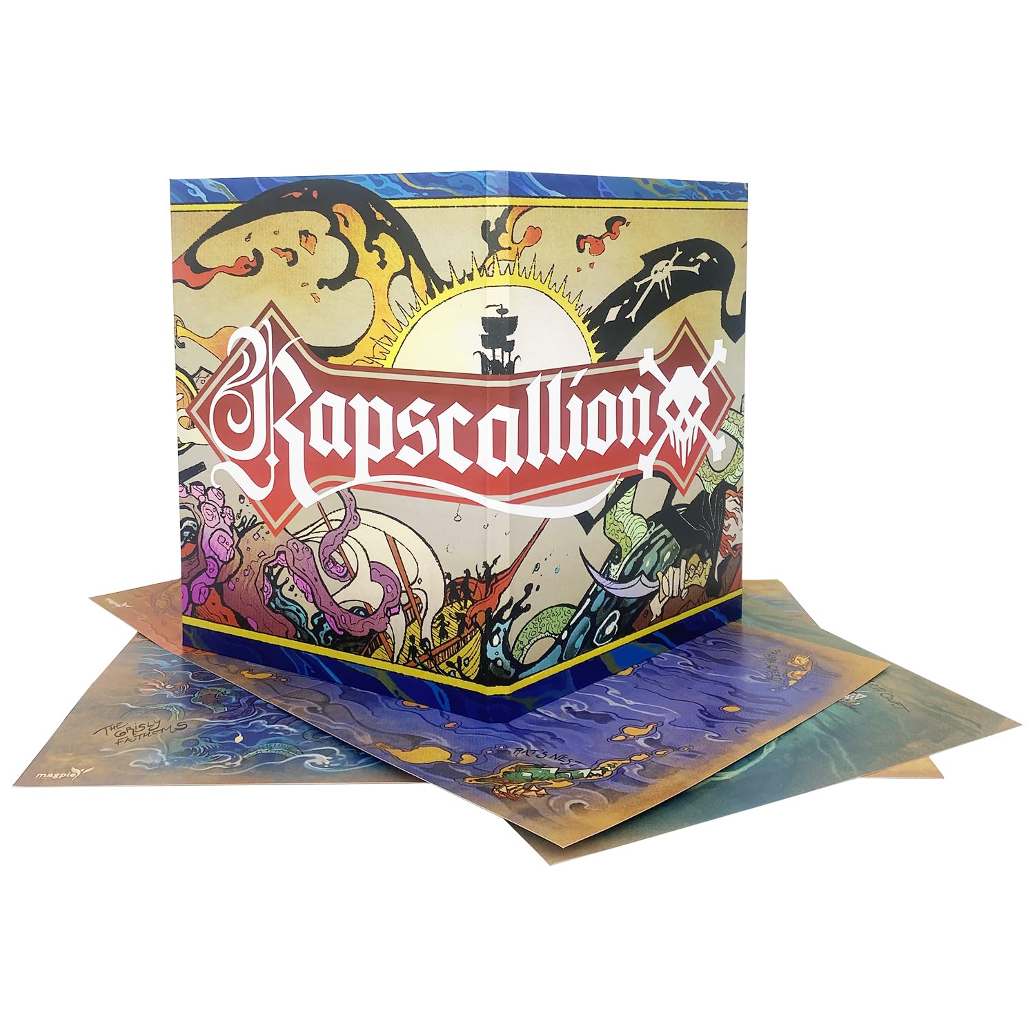 Magpie Games Rapscallion: GM Screen & Maps, 4-Panel RPG Screen, 3 Maps