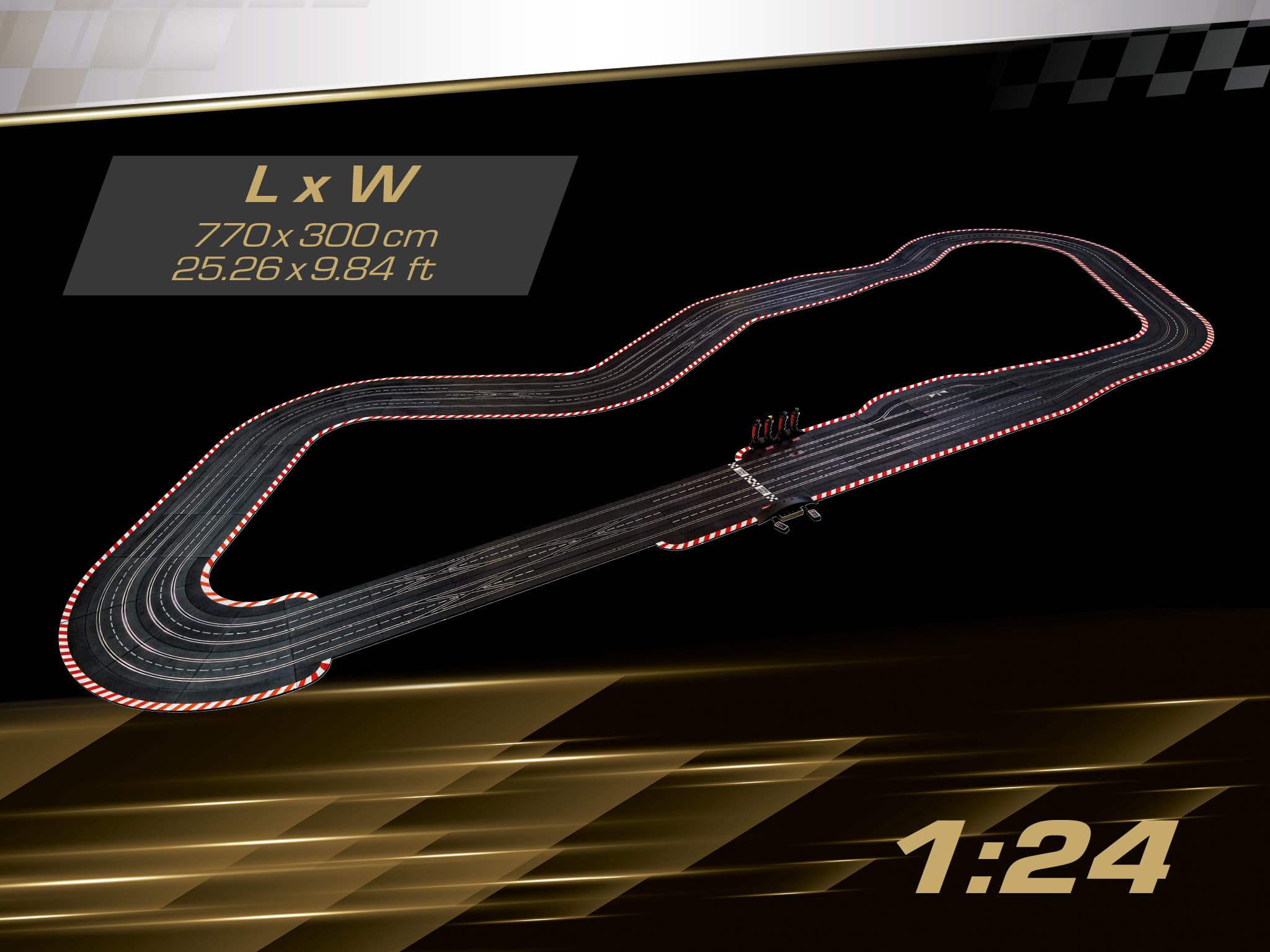 Carrera Digital 124 XXL Ultimate Edition Two I Exklusives 1:24 Slotcar-Set – High-End Rennbahn mit Lichtfunktionen, Spurwechsel, Driftkurven & großem Transportkoffer für echte Motorsportfans