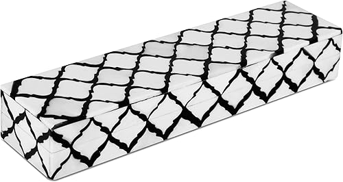 Miniatura 17 de Handicrafts Home Caja decorativa hecha a mano con patrón de chevron - Organizador de almacenamiento, centro de mesa decorativo, recuerdos de