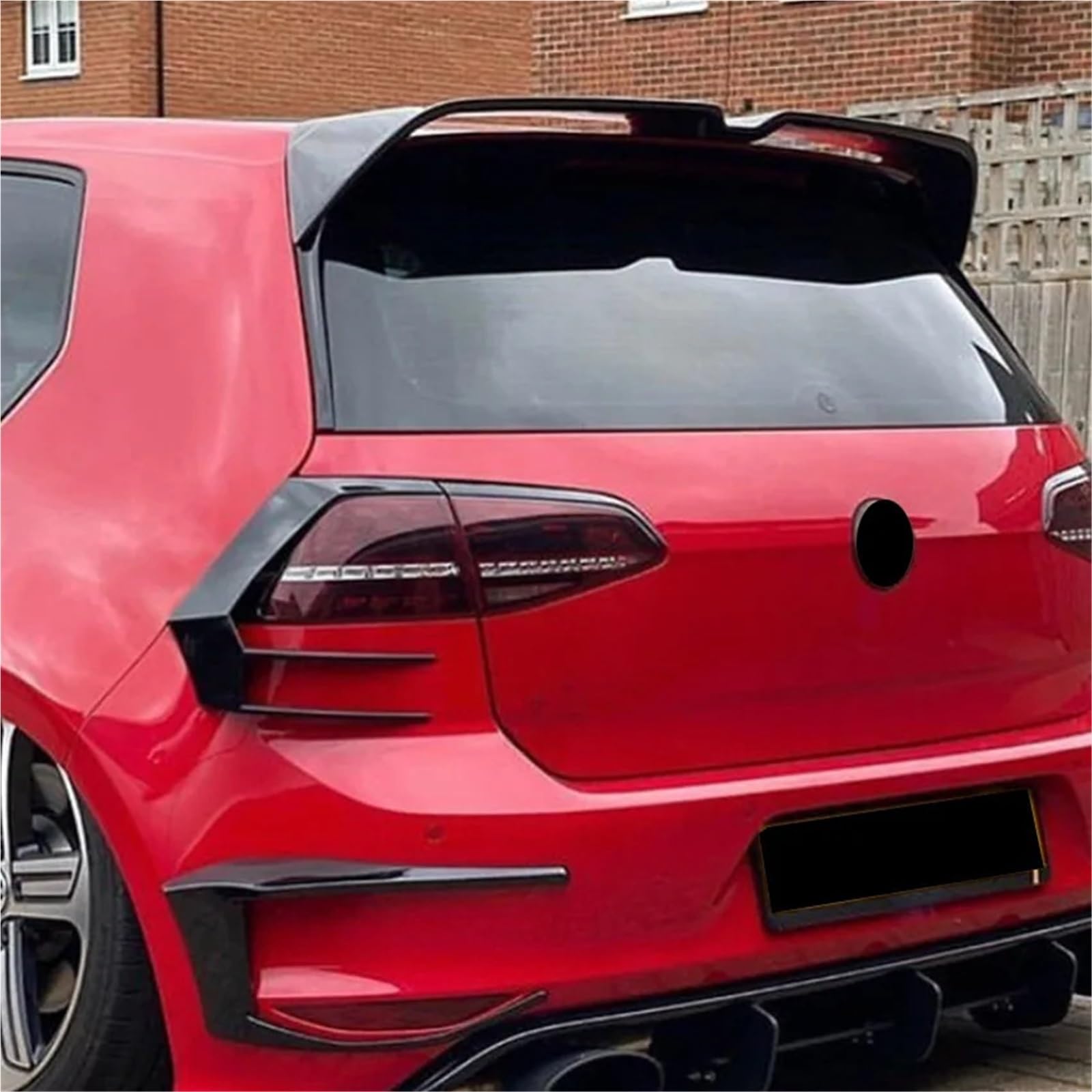 Alettone posteriore auto Adatto per Volkswagen 2013-2020 per Golf 7 .5 MK7 GTI GTD R ABS Spoiler per auto posteriore per bagagliaio Kit carrozzeria(Small Rear Wing 1)