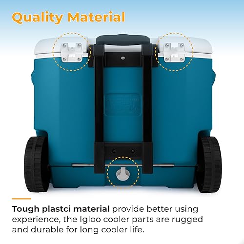 Miniatura 3 de Kit de piezas de repuesto para enfriador Coleman, bisagras de plástico para baúl de hielo, conjunto de tapón de drenaje estándar del refrigerador y