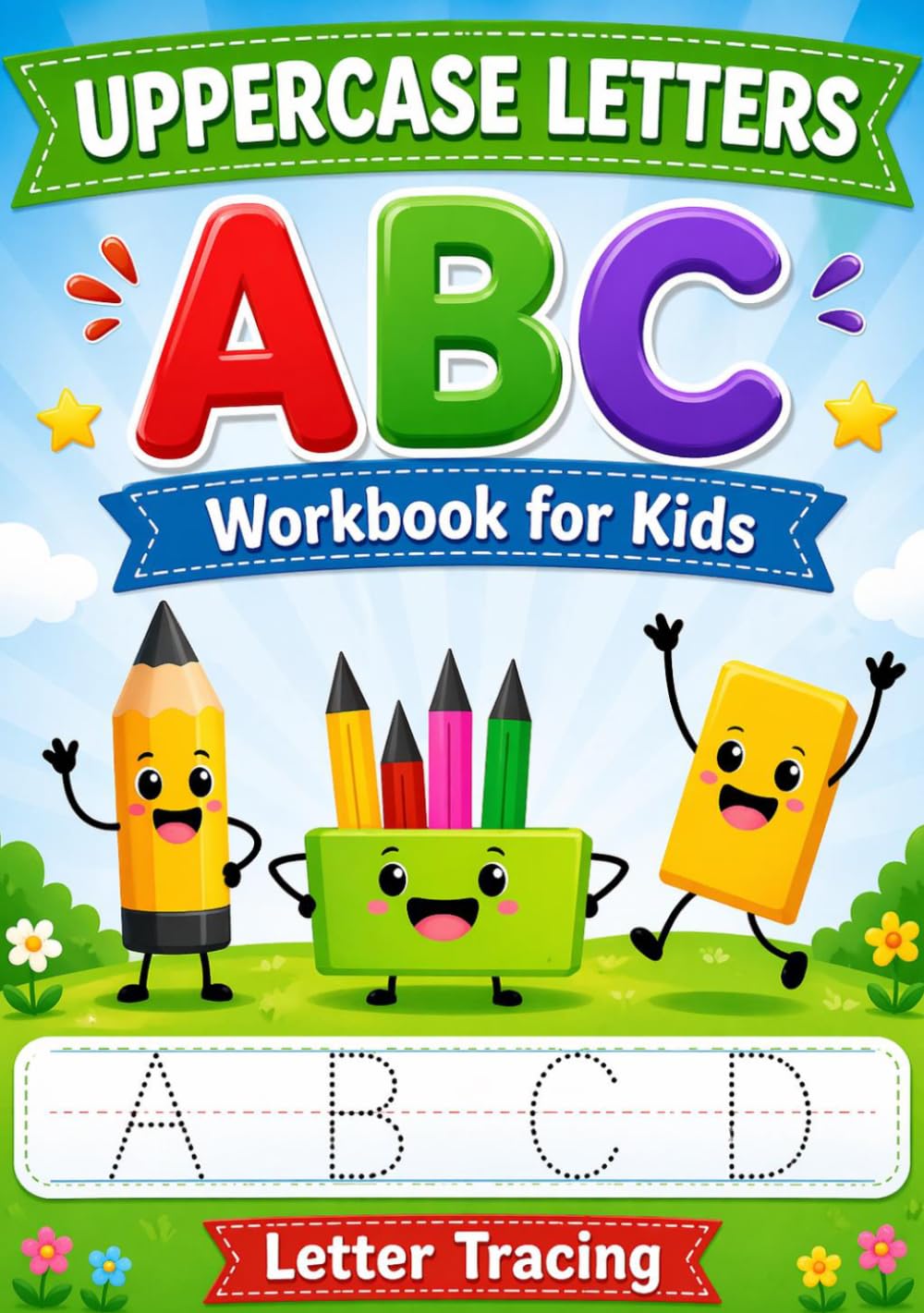 ABC Letter Tracing Workbook for Kids Ages 3–5: Uppercase Alphabet Writing Practice for Preschool & Kindergarten