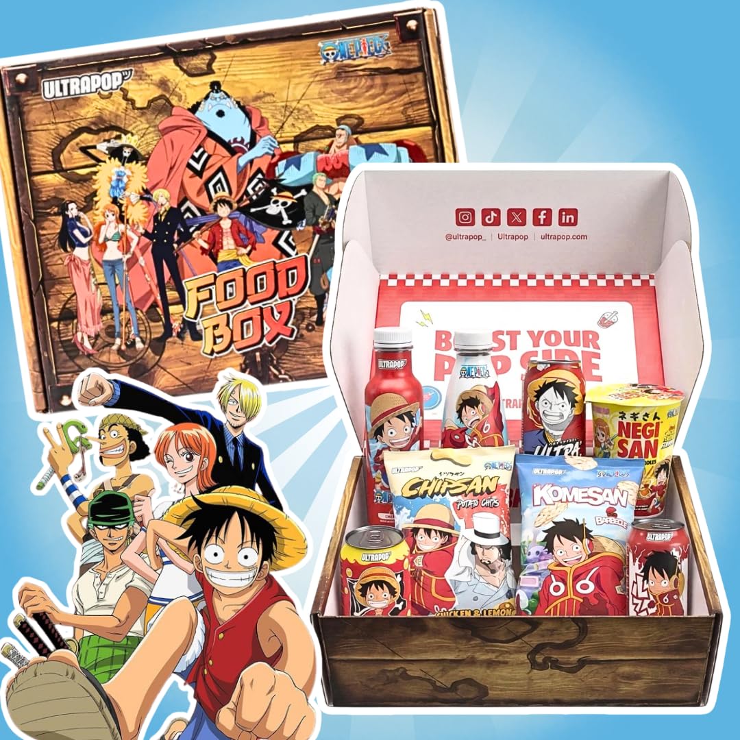Japanische Snack- und Getränke Überraschungsbox für Anime Fans | Geschenkbox mit Süßigkeiten & Softdrinks