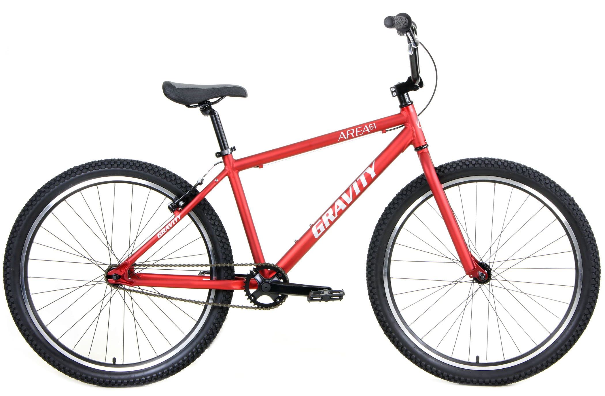Amazon.com : Gravity Area 51 Adult BMX Bike Aluminum Frame Single