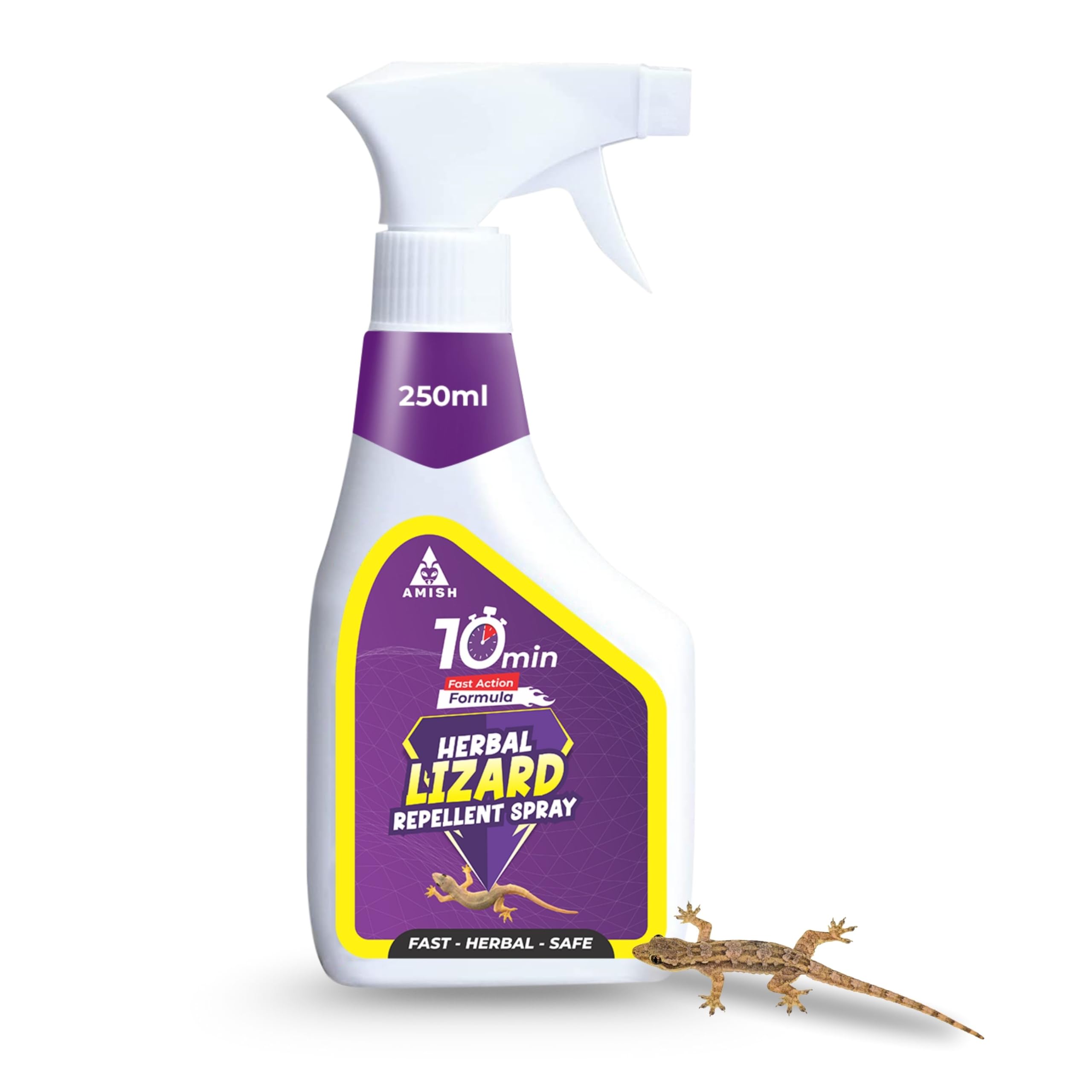 Amish Herbal Lizard Spray 250 ml Pack Of 1 |10 Minutes Formula |Removes Entire Lizard colony|Powerful 100% Organic No Chemical Lizard Repellent Spray for Home Long Lasting Protection Instant Action