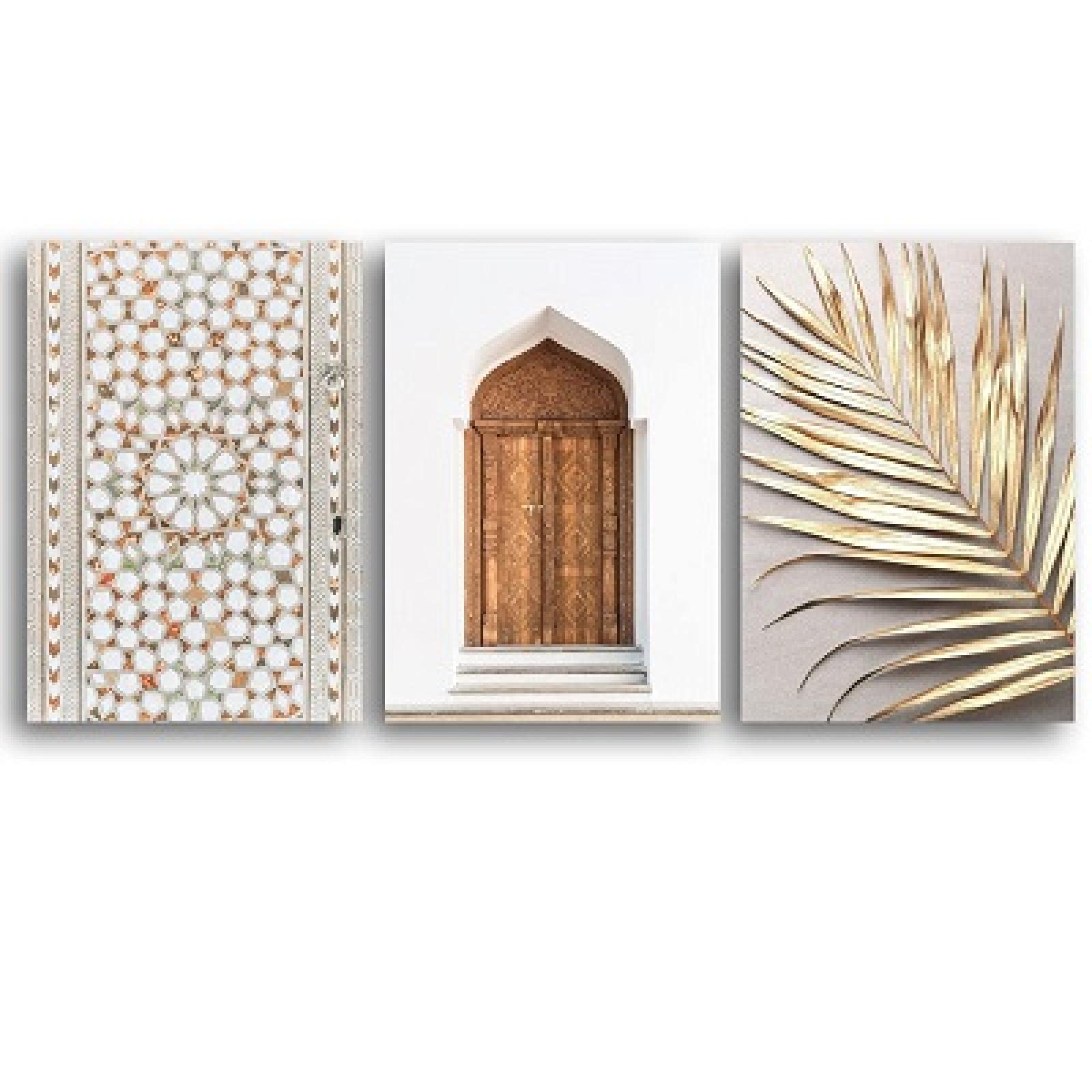 Affiches marocaine pour rompre la monotonie d'un salon avec une toile d'art bohême lumineuse - 8