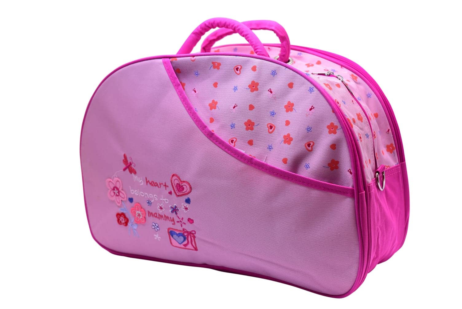pretty perfect Multi Compartment Mother Baby Diaper Nappy Changing Bag Travel Shoulder Bag Pink (Pink)-picture-36