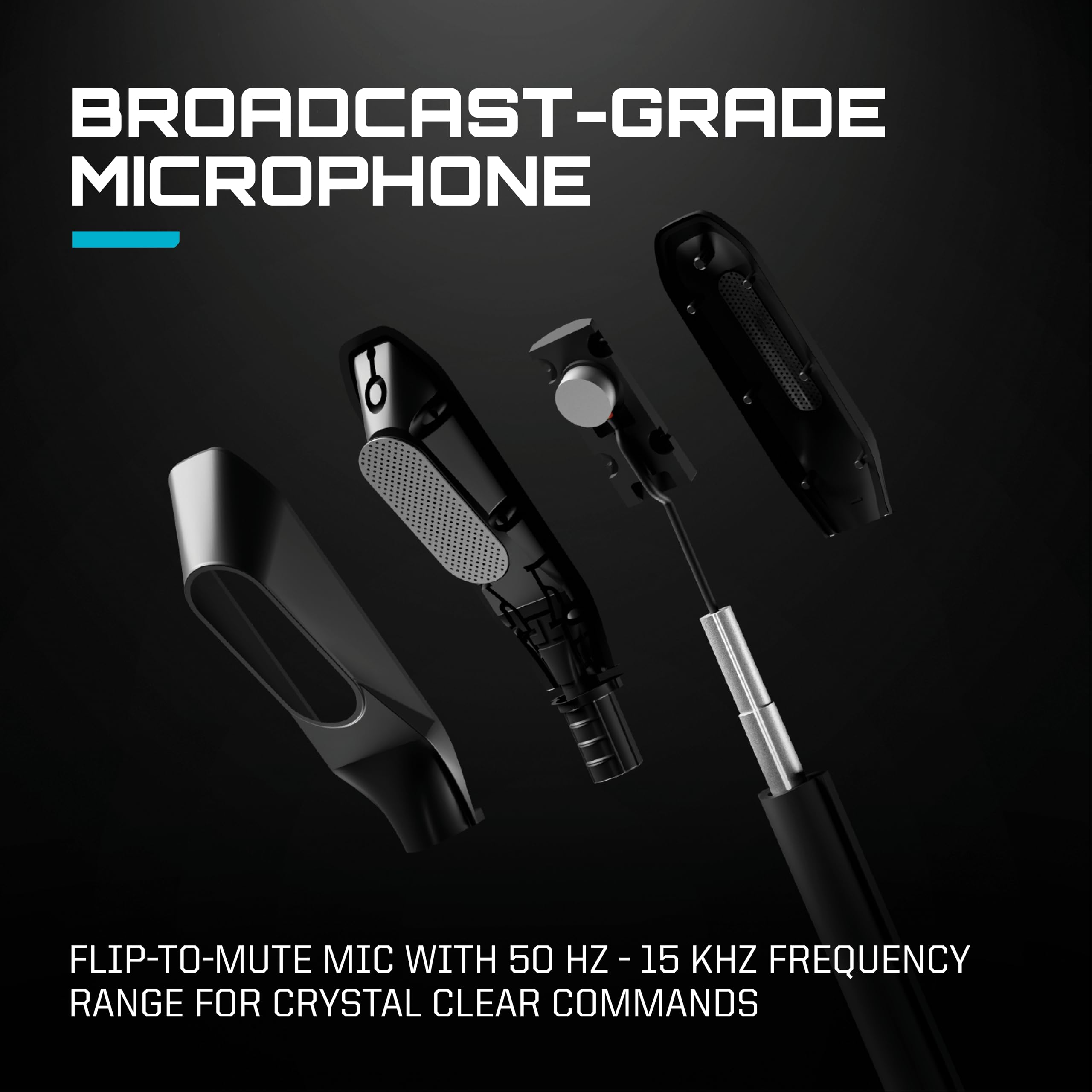RIG R5 Spear PRO HC - Cuffie da gioco multipiattaforma cablate per PS5, PS4, Xbox Series X|S, Nintendo Switch/Switch 2, PC, driver in grafene da 40 mm, audio Dolby Atmos 3D, microfono flip-to-mute