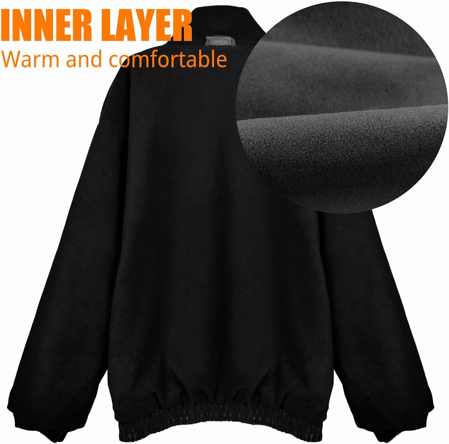 Safety jackets Hi-Vis Waterproof Reflective Winter Bomber Jacket Black/Yellow Color Detachable Hood ANSI Compliant - Image 7