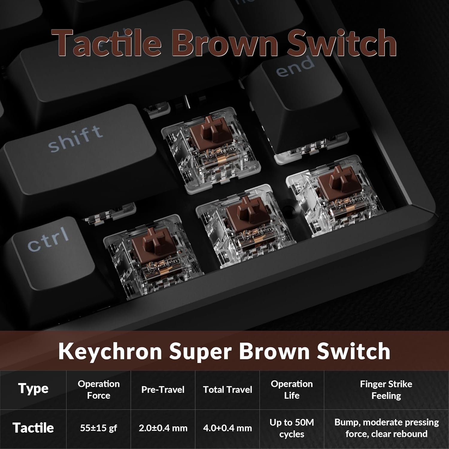 Keychron K2 75% Layout QMK Wireless and Wired Options Mechanical Keyboard Super Brown Switch, White Backlight Aluminum Frame with Shine-Through Double-Shot PBT Keycaps for Mac Windows-Version 3