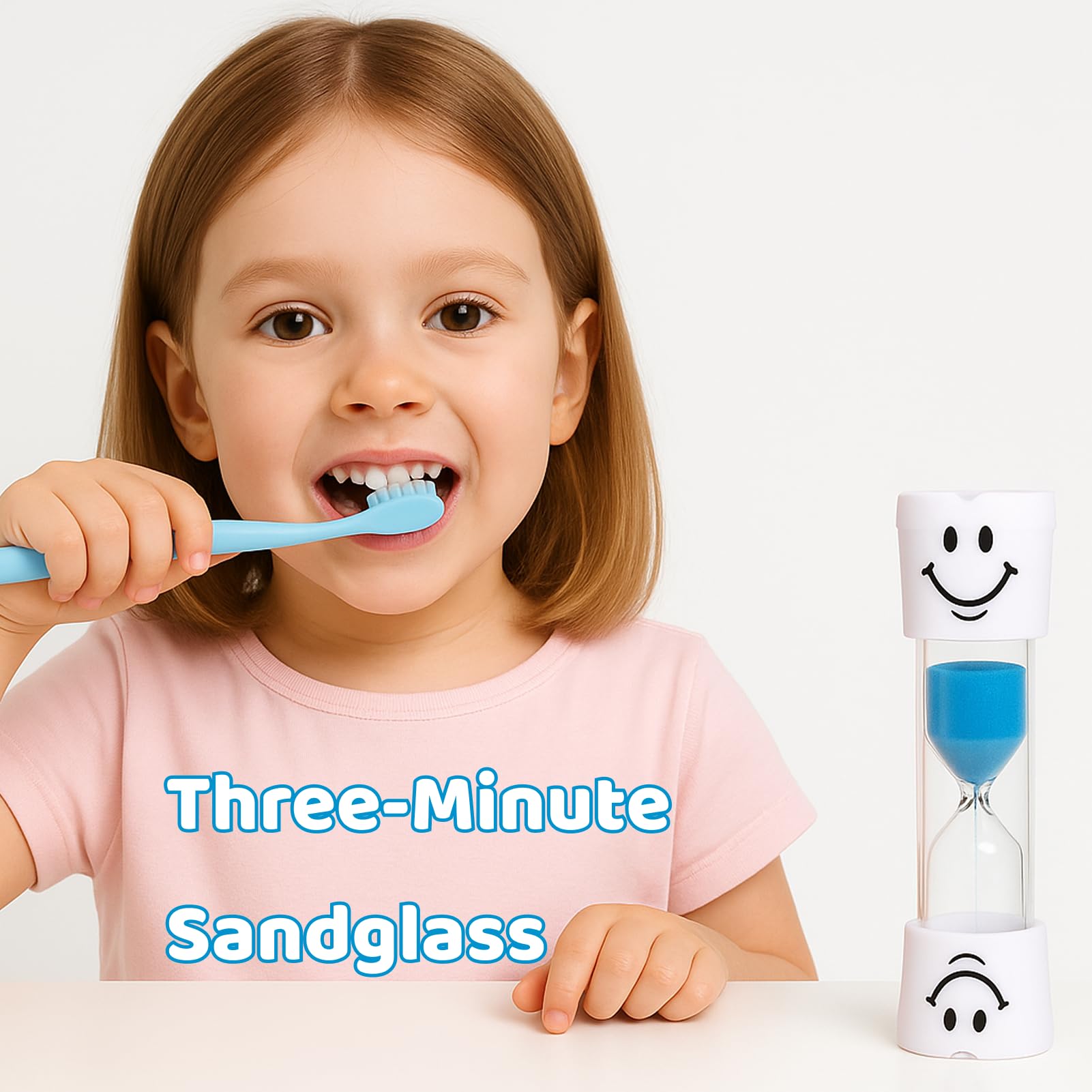 3 pezzi Set di clessidre per bambini, timer 3 minuti per lavare i denti, orologio educativo per bambini piccoli, clessidre colorate per imparare il tempo