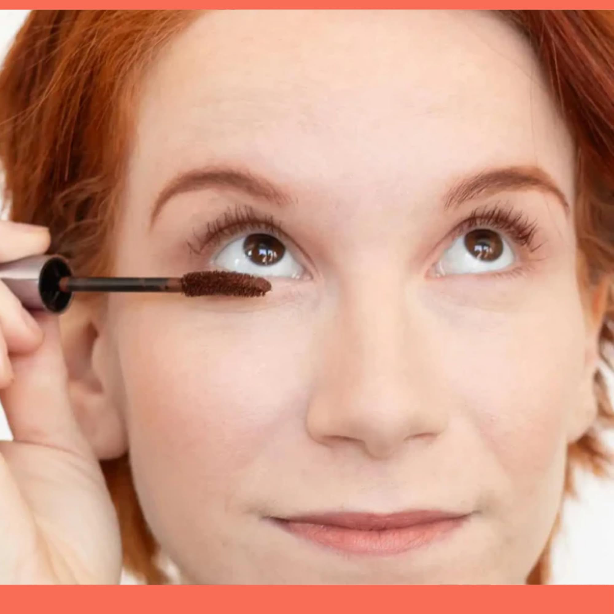 's Vegan Gingerlash Redhead tusz do rzęs, jasnobrązowy tusz do rzęs dla rudych i blondynek (prawdziwy imbir)