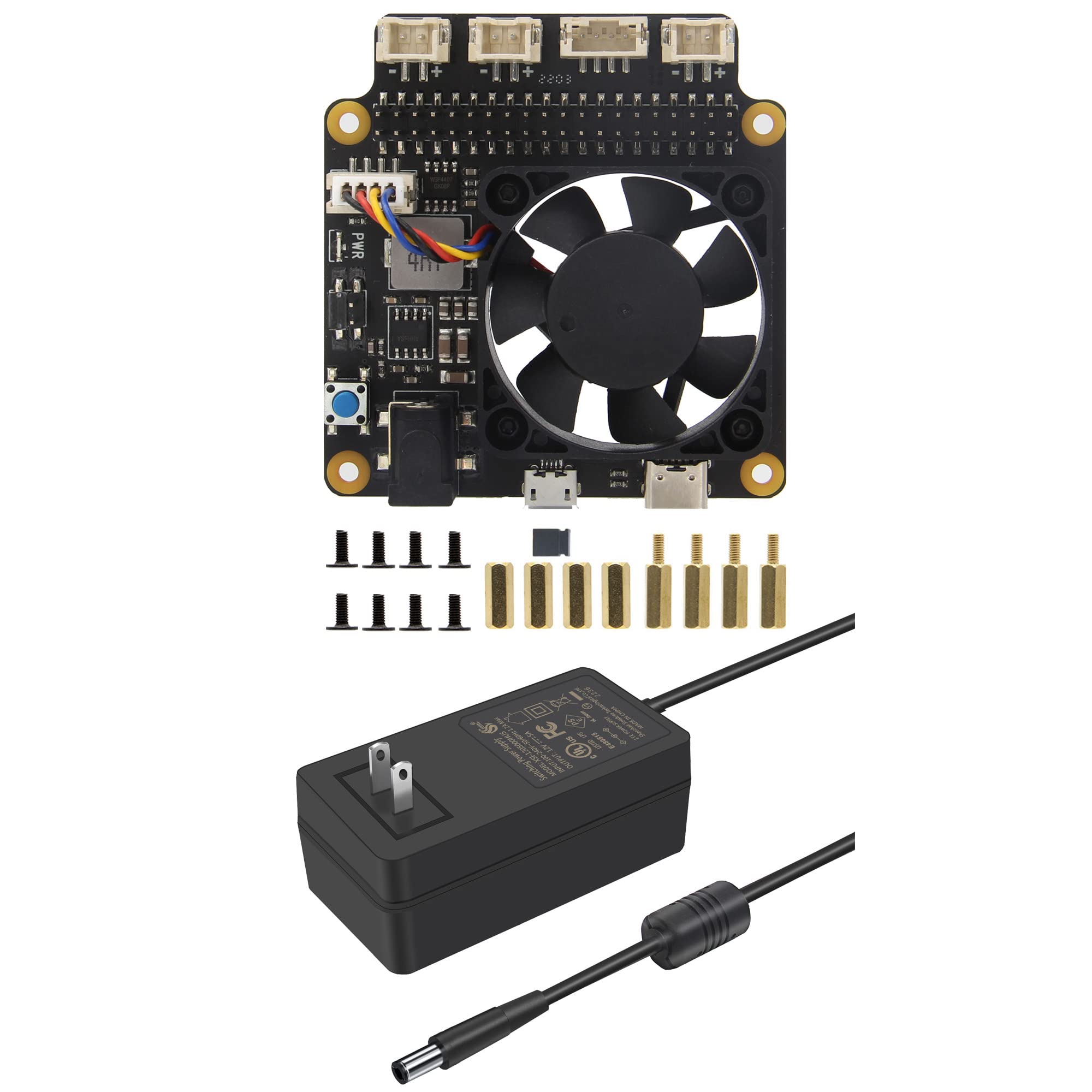 Amazon.com: Geekworm Raspberry Pi 4B/3B+/3B X735 V3.0 DC 6V