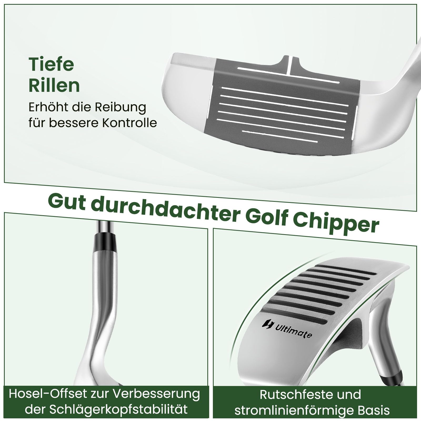 GOPLUS Golf Club Chipper, Cuña de Lanzamiento y Astillado para Diestros de 36 Grados para Hombres y Mujeres, Palo de Golf Corta Golpes de su Juego Corto, 89 cm