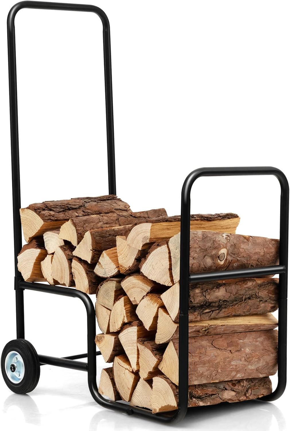 ORALNER Firewood Log Cart Carrier, 22” Fire Wood Moving