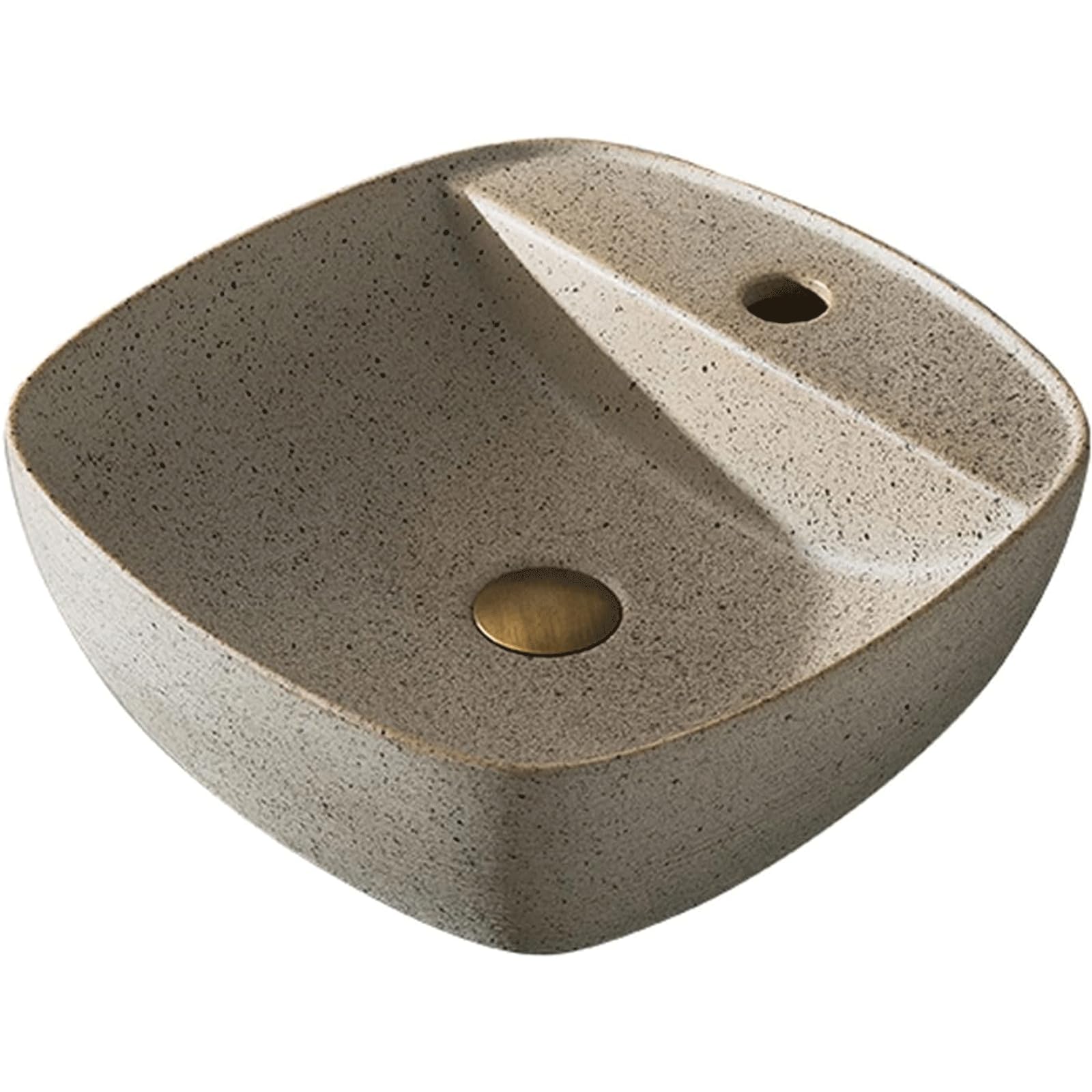 SBCGFY Retro Ceramic Above Counter Bathroom Sink - Rectangular Vessel Design For Home, Fast Drainage, No Splashing, Stylish Vanity Countertop Sink
