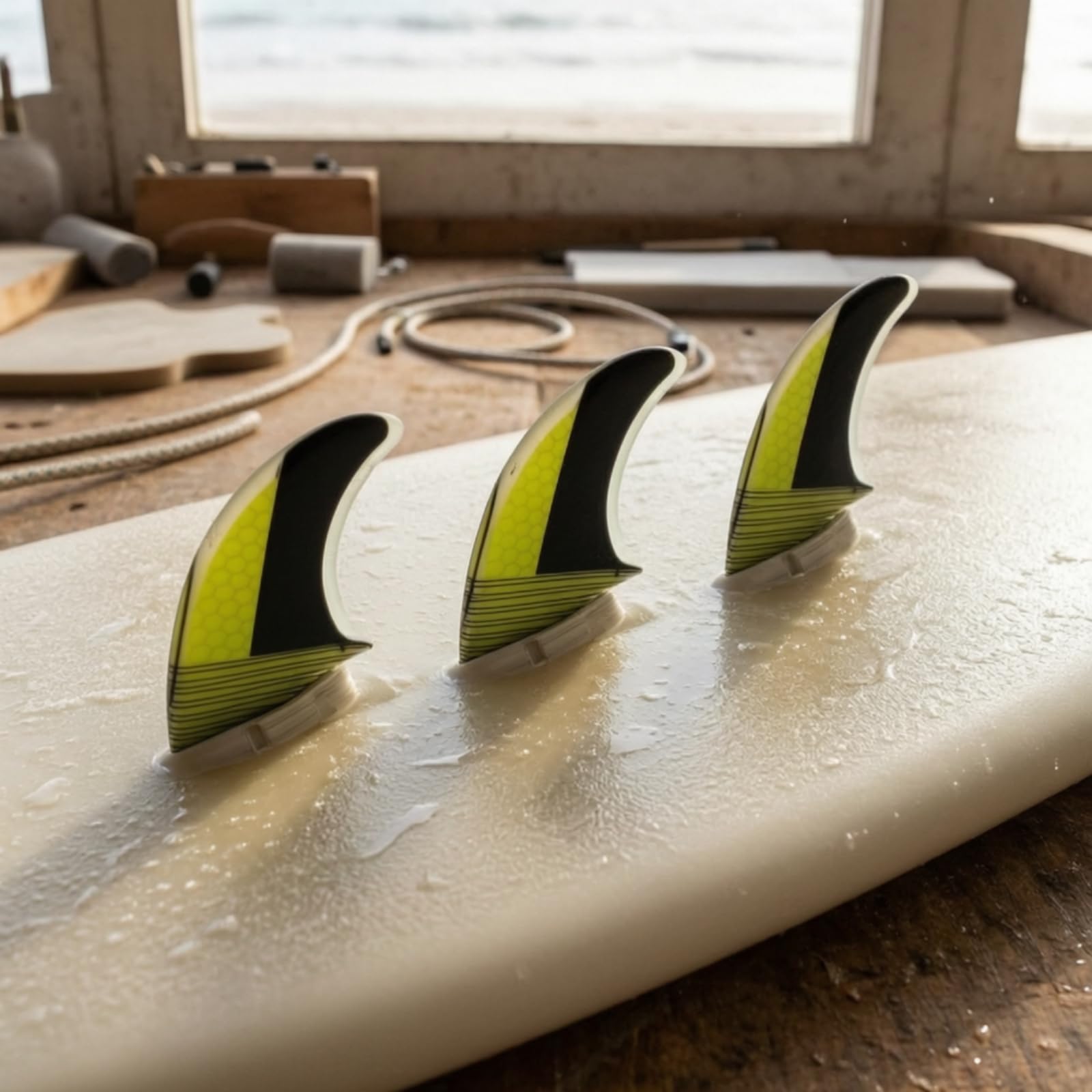 3 Pièces Aileron Surf Léger | Nid D'abeille, Stable, Dérive Surf, pour Remplacement