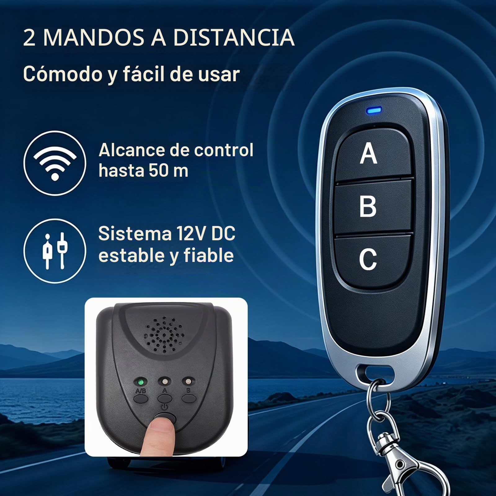 Soporte para matrícula de coche, 2 W, eléctrico, giratorio, con mando a distancia, soporte para matrícula, para coche, hierro y plástico