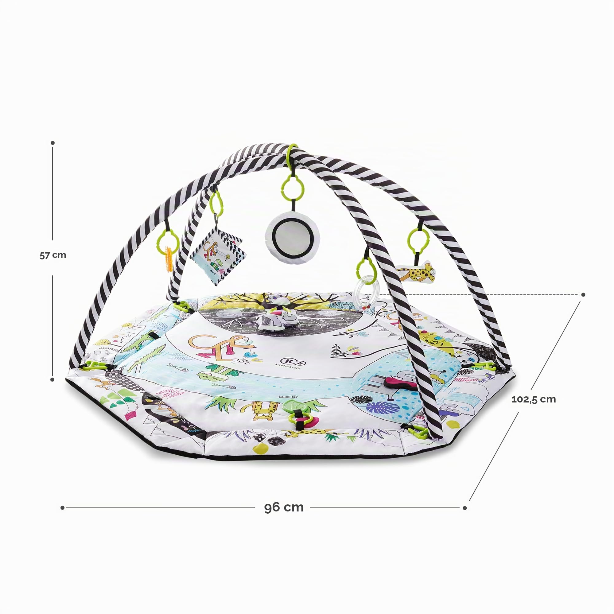 kk KinderKraft Educational Playmat SMARTPLAY - Baby, Unisex Infantil, Multicolor, 1 Unidad (Paquete de 1)