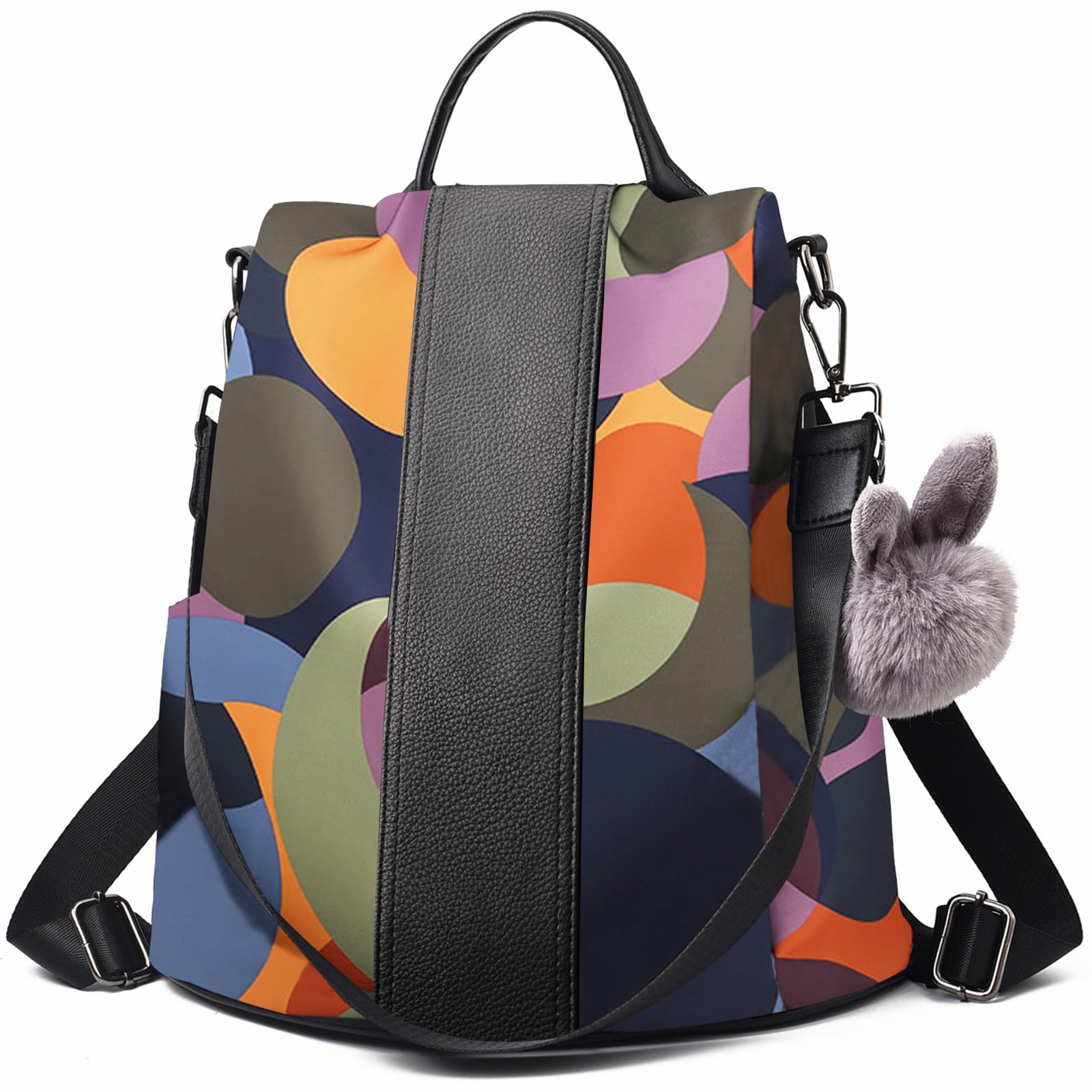 Charmore Zaino da Donna Antifurto Borse Nylon impermeabile Daypack Spalla per Viaggio Lavoro Scuola