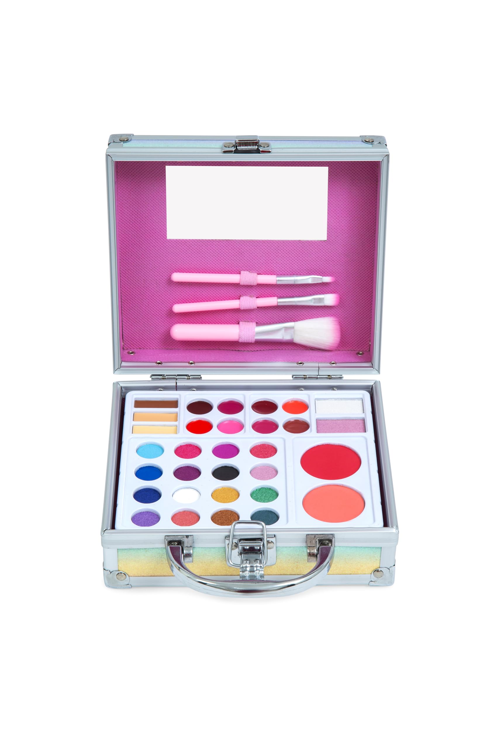 MYA Cosmetics Einhorn-Make-up-Etui | Set mit Lidschatten, Lippenstiften, Rougen und Premium-Zubehör