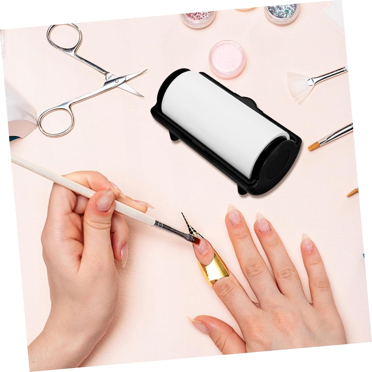 Nail Stamper Oil Absorbing Sheet Compact Polish Remover Accessory for Efficient Stamping Pattern Removal Portable and Practical Tool for Outdoor Nail Care