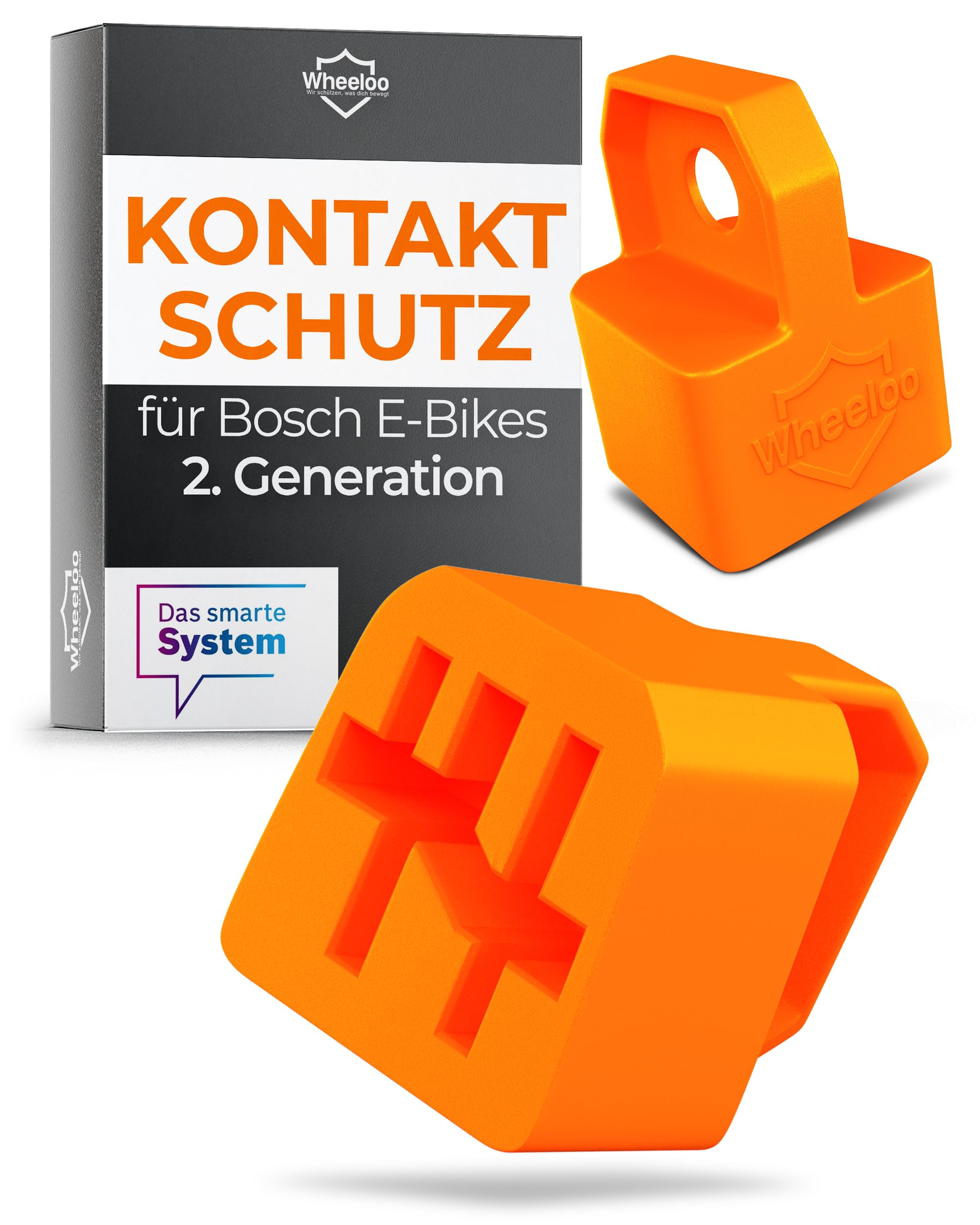 WHEELOO Kontaktschutz Abdeckung für Bosch Powertube 725 Smartes System I 2er Set Ebike Transport Schutz für Powerpack + Power Tube E-Bike Akku