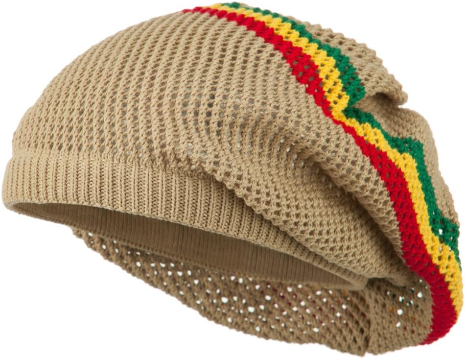 Mesh Rasta Deep Shell Beanie